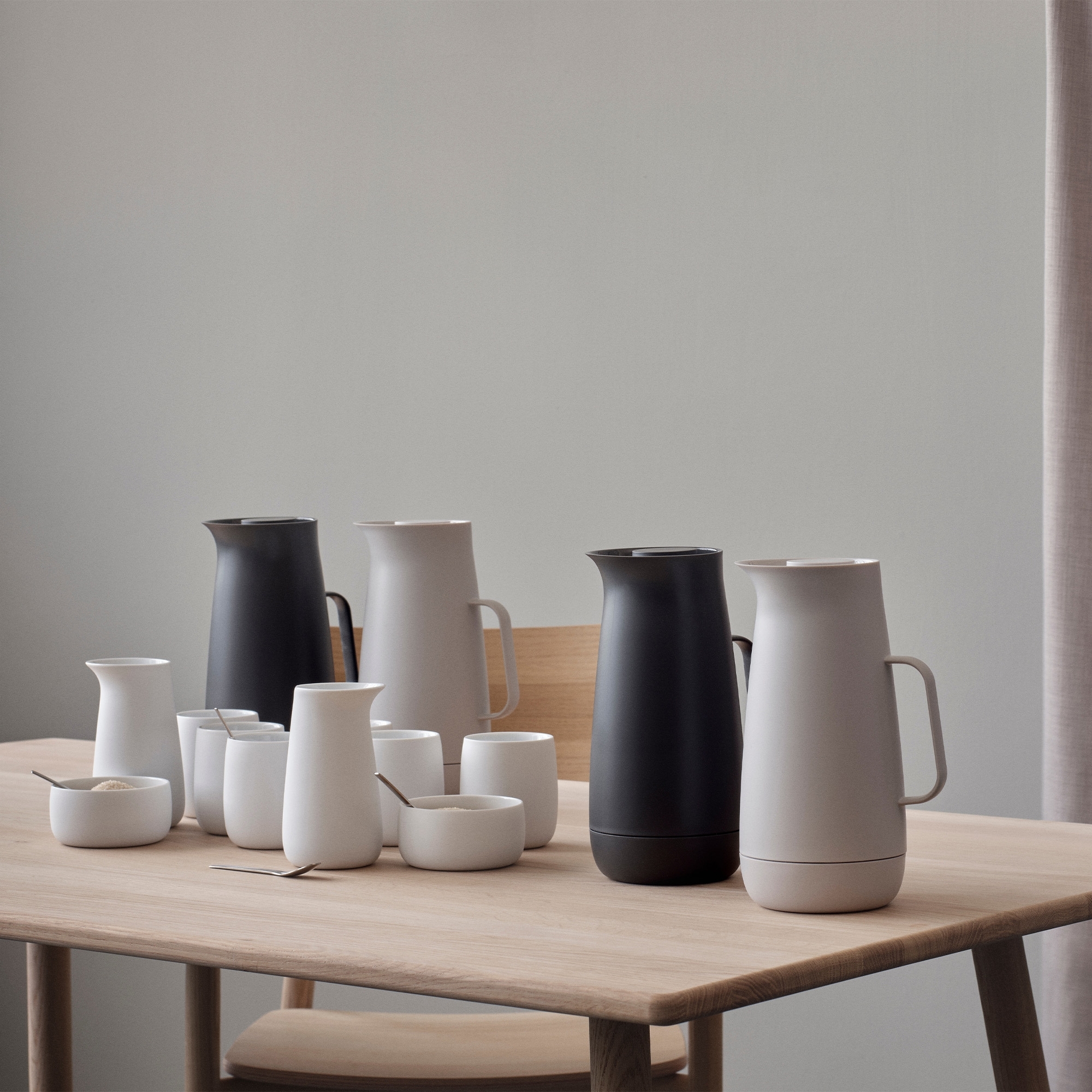 Stelton - Vacuum jug - FOSTER - 1 litre - light grey