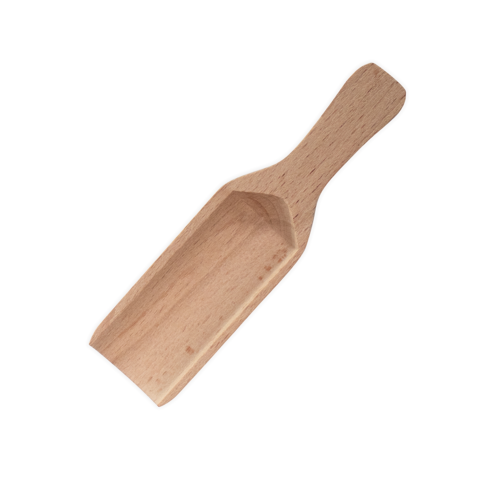 Spice scoop - half-round - beech wood - 11 cm | Culinaris