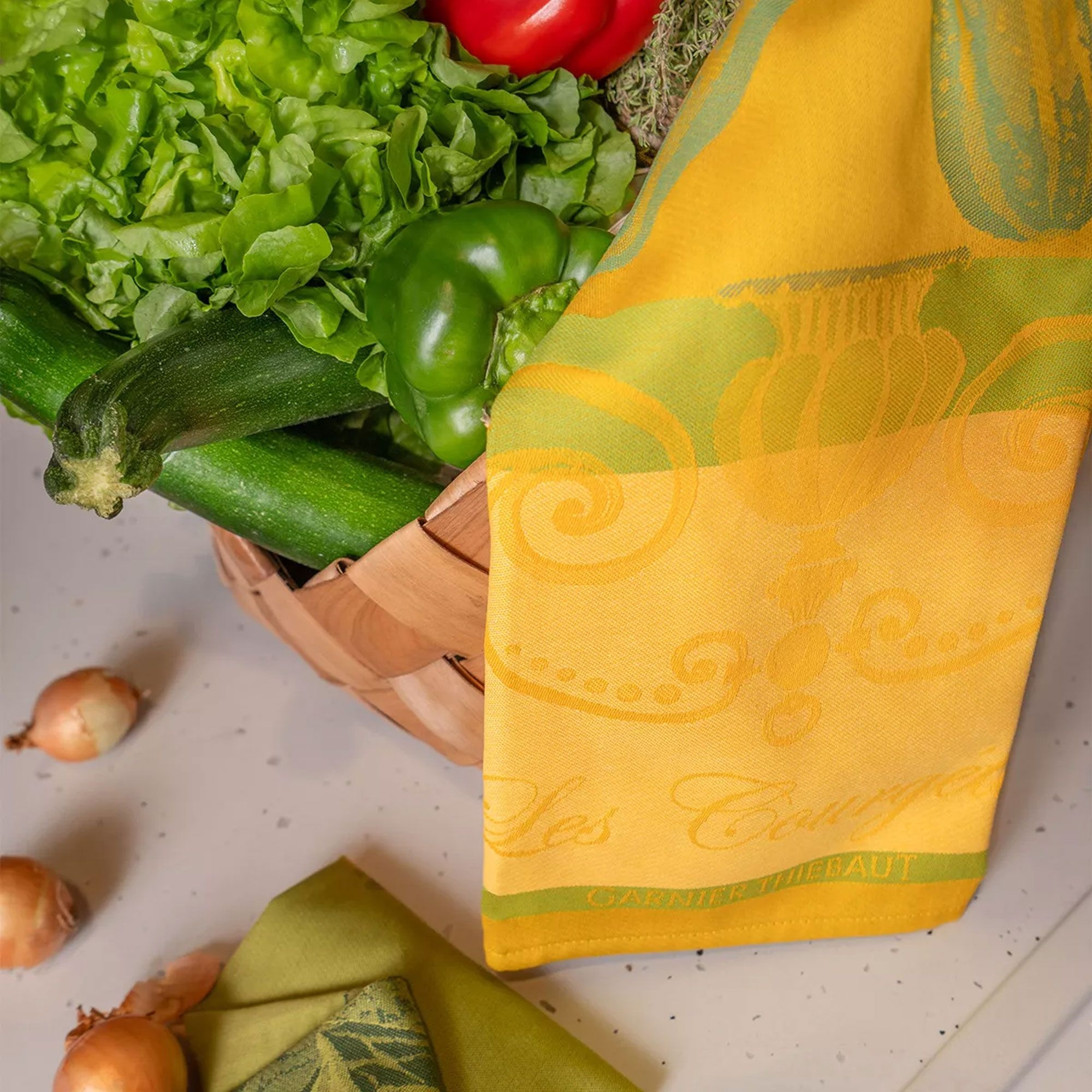 Garnier-Thiebaut Geschirrtuch - Les Corgettes Jonquille Garnier-Thiebaut Geschirrtuch - Les Corgettes Jonquille