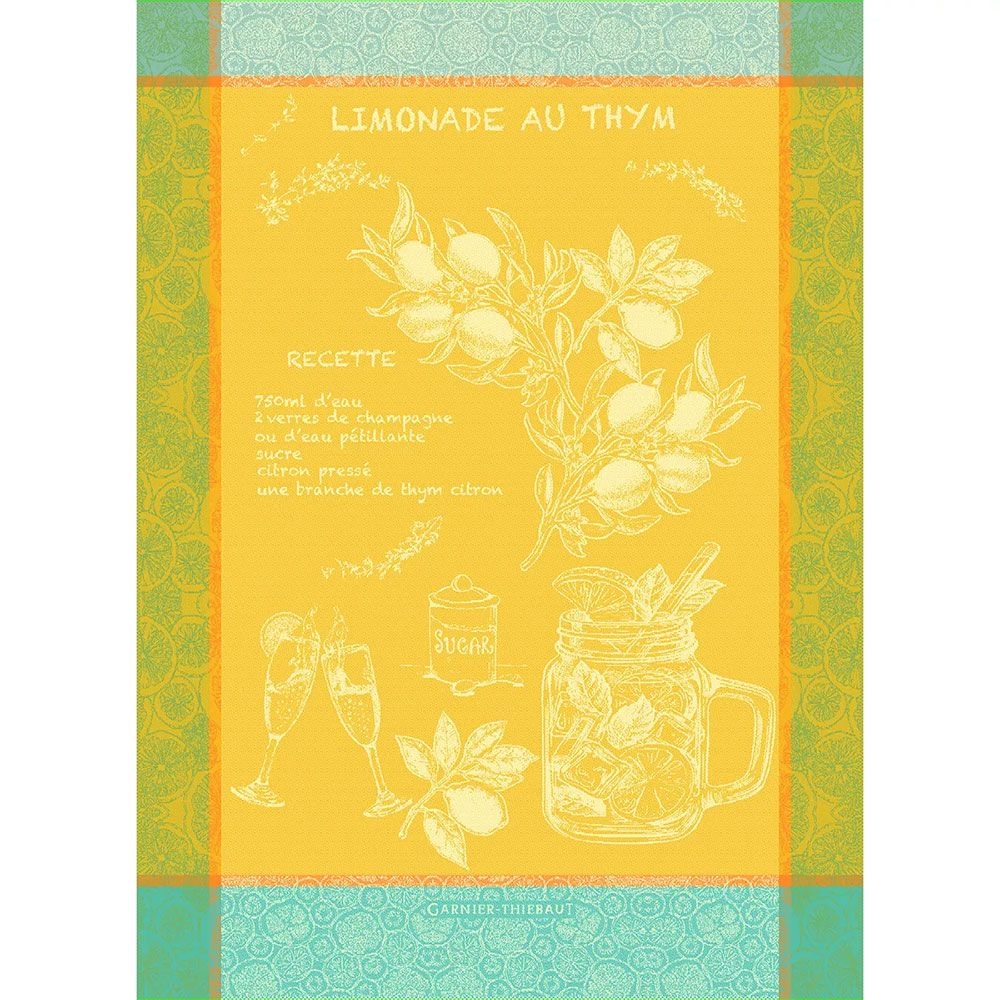 Garnier-Thiebaut Geschirrtuch - Limonade Au Thym Soleil Garnier-Thiebaut Geschirrtuch - Limonade Au Thym Soleil