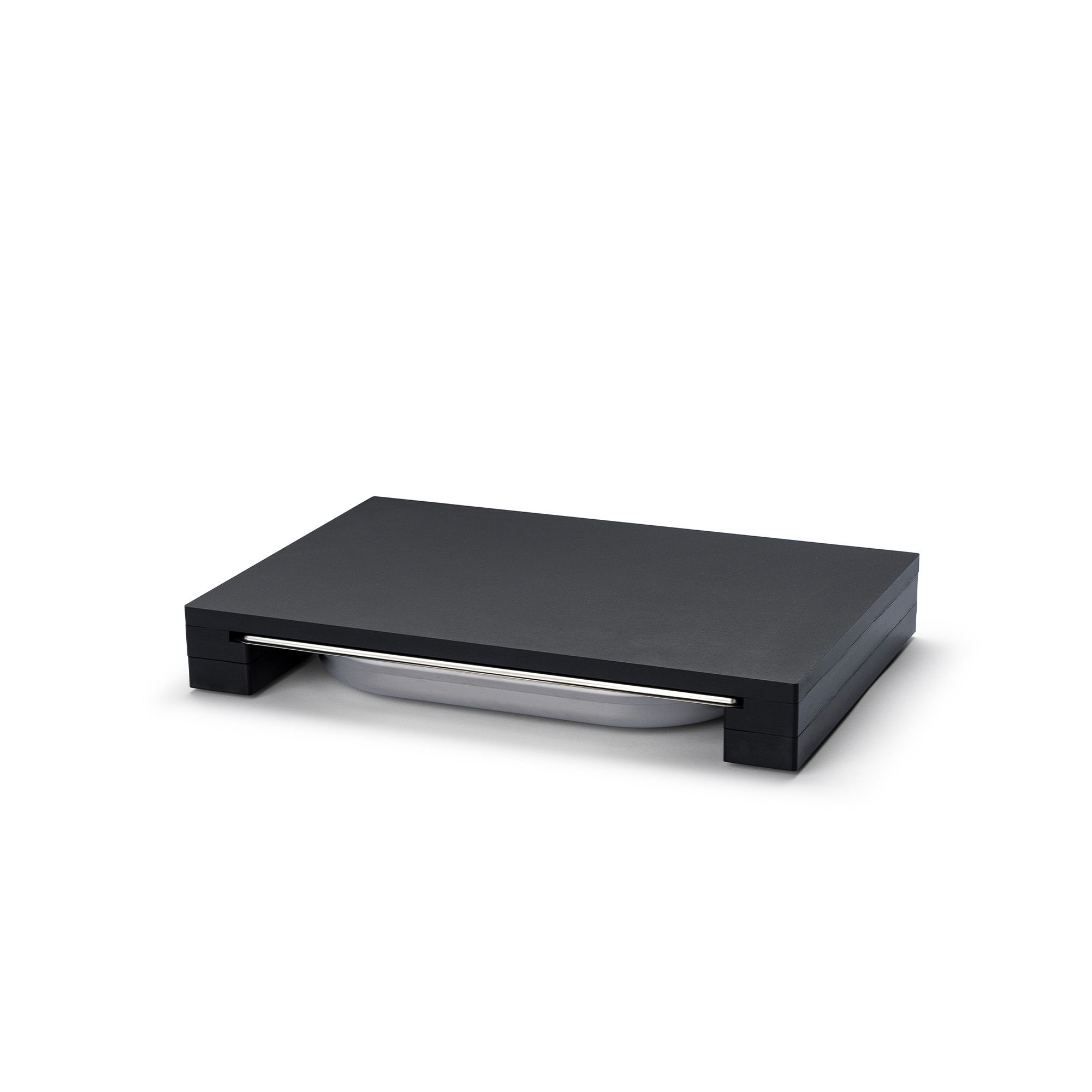 Continenta - DURACORE chopping board with stainless steel drawer 39 x 27 x 6 cm