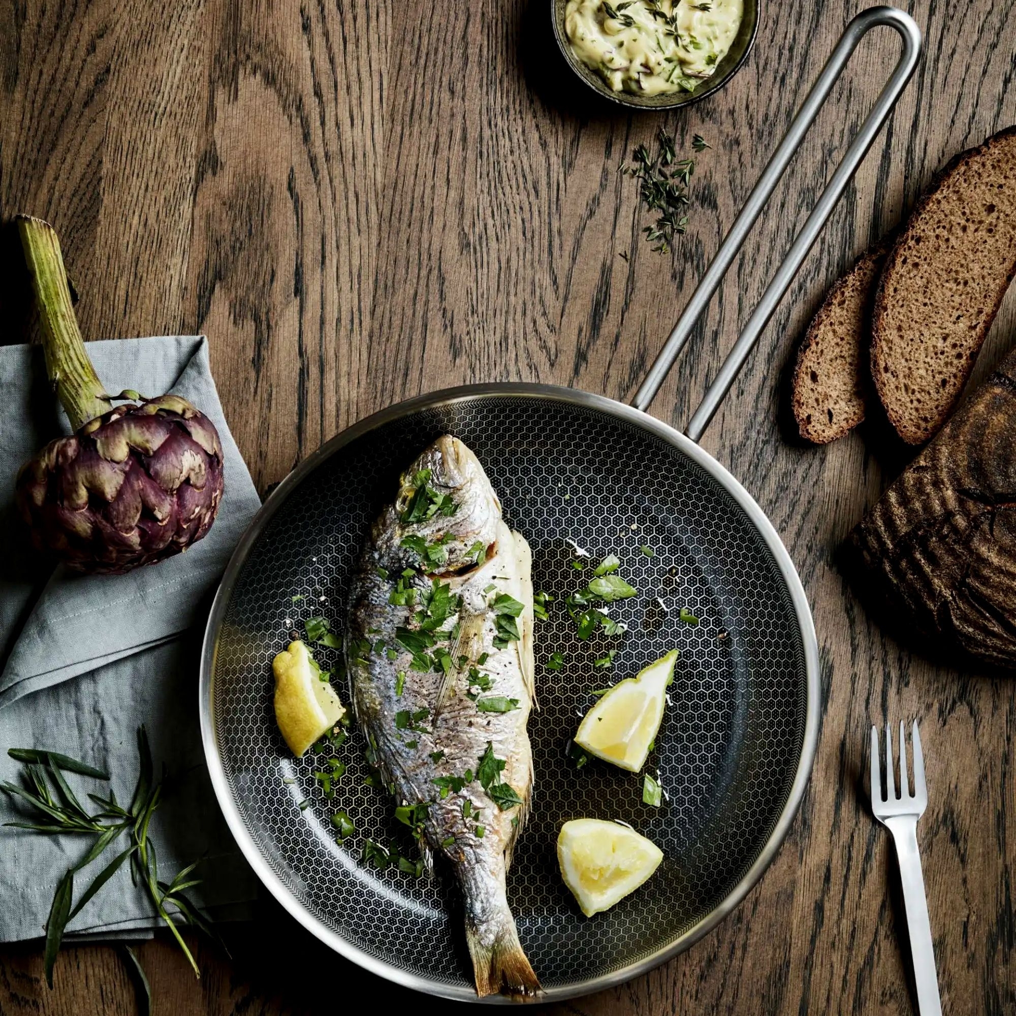 Eva Trio Mosaic frying pan with ceramic non-stick base