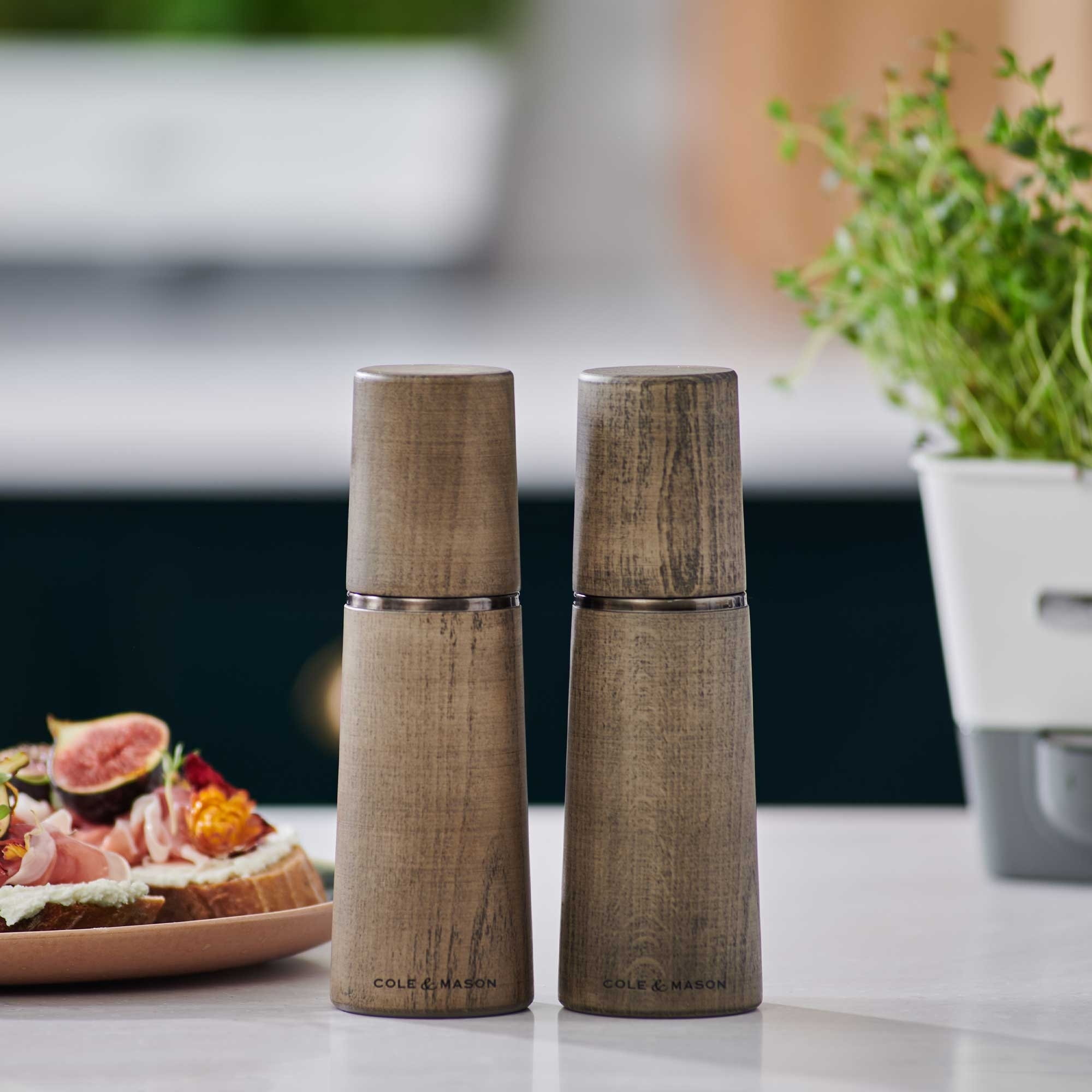 COLE & MASON - Marlow Salt & Pepper Mill | Stained Gray