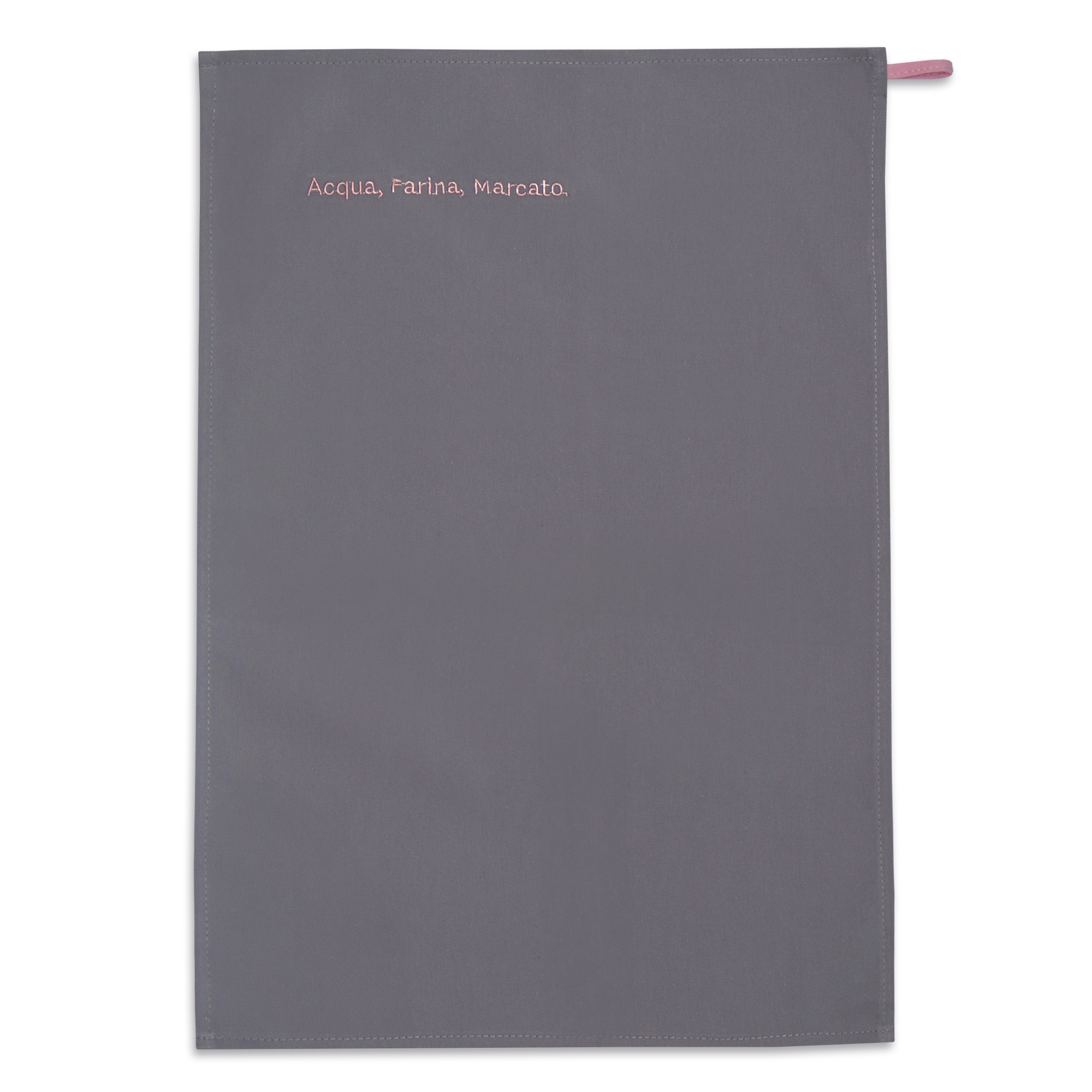 Marcato - Tea towel “Water and flour” - Grey|Rose