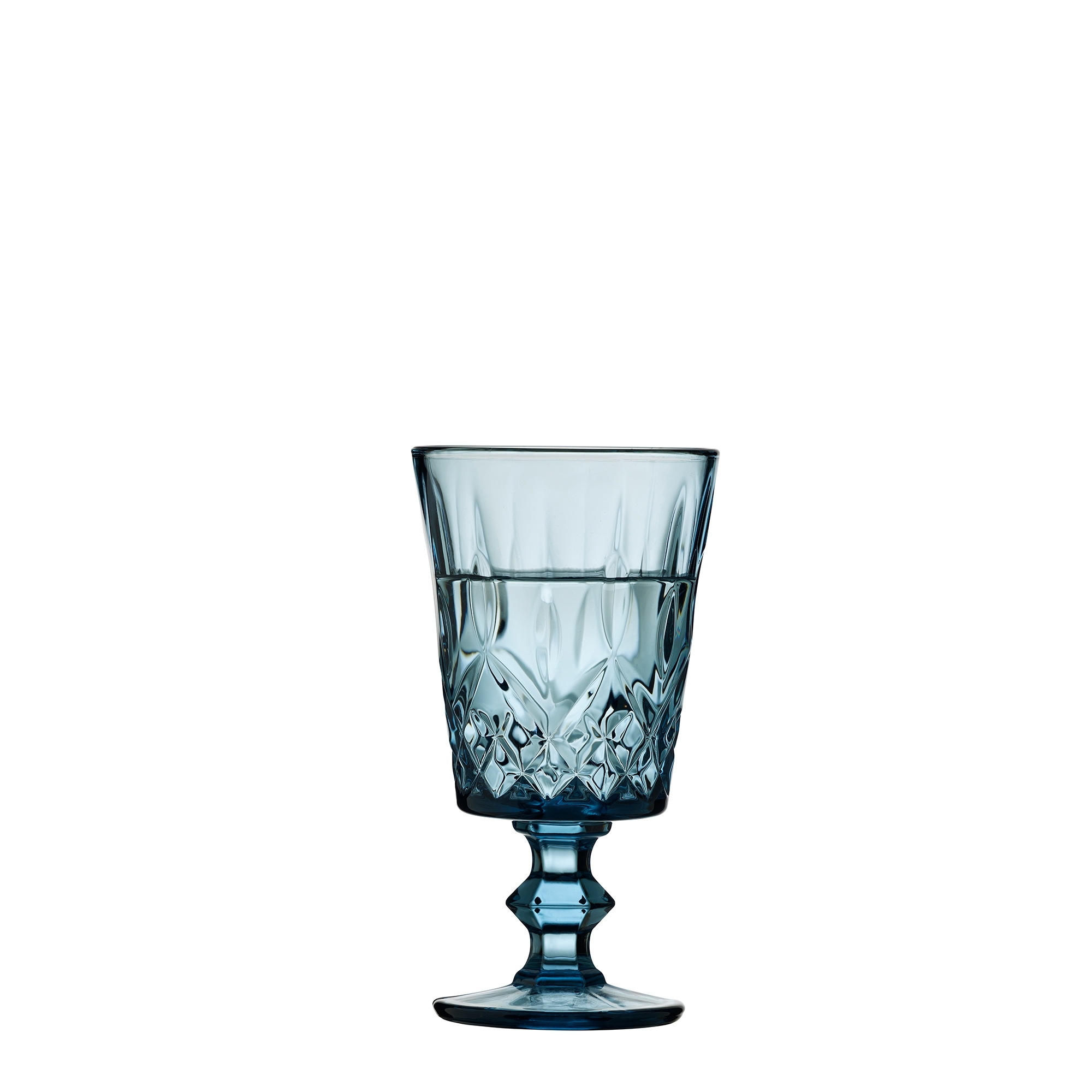 Lyngby glass -Sorrento - Wine glass - Blue - 4 pcs.