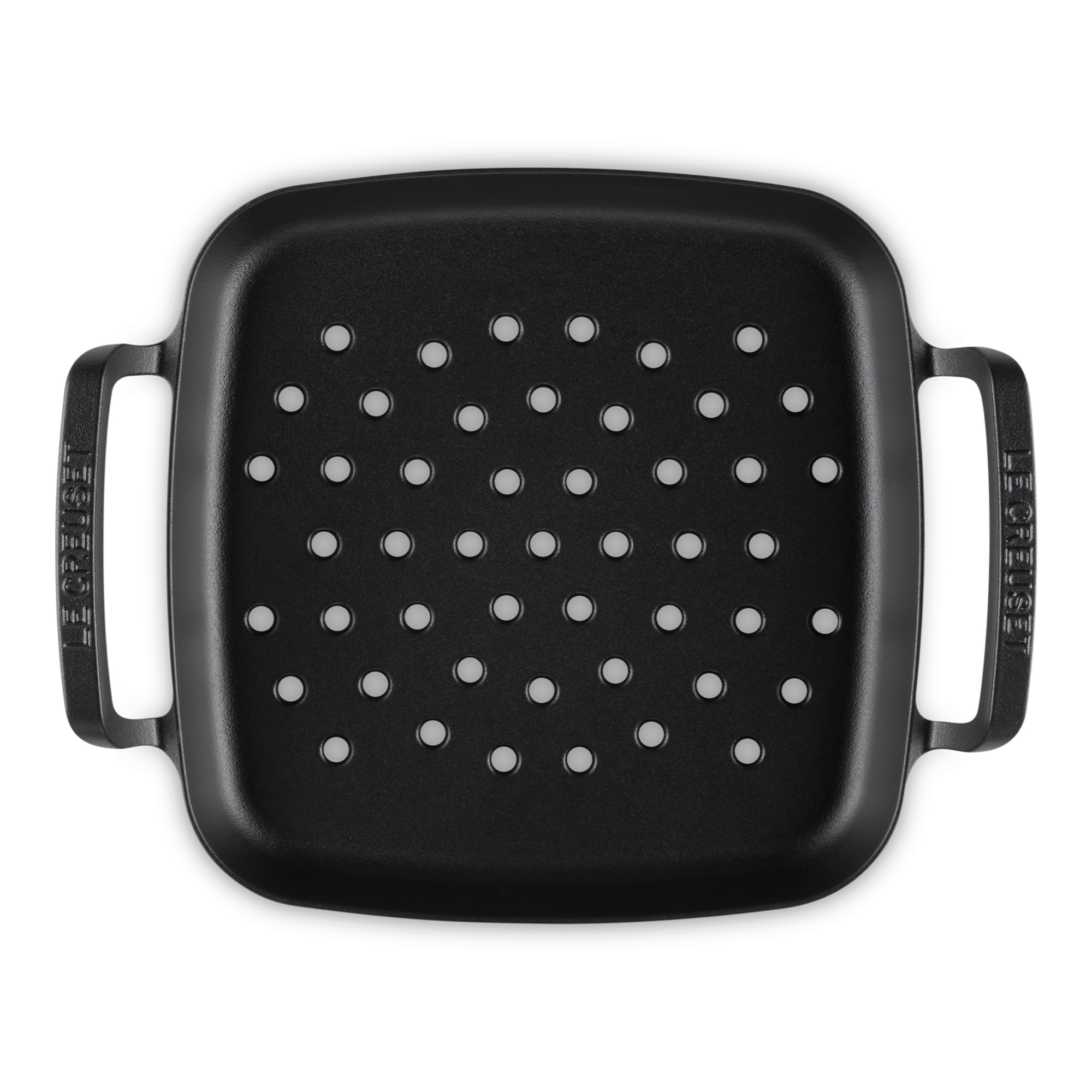 Le Creuset - Grill basket square 30 cm - black matt - BBQ Outdoor Le Creuset - Grill basket square 30 cm - black matt - BBQ Outdoor