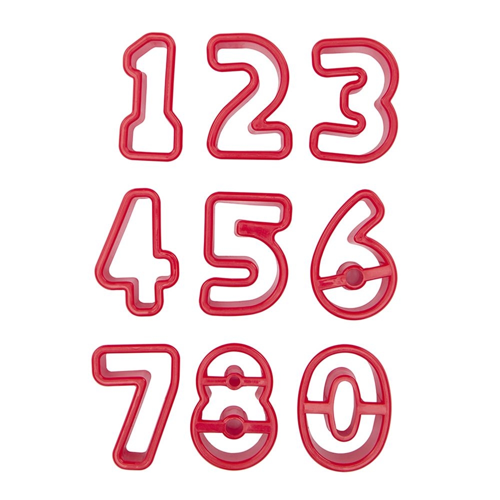Städter - Cookie Cutter Numbers - Set, 9 pieces
