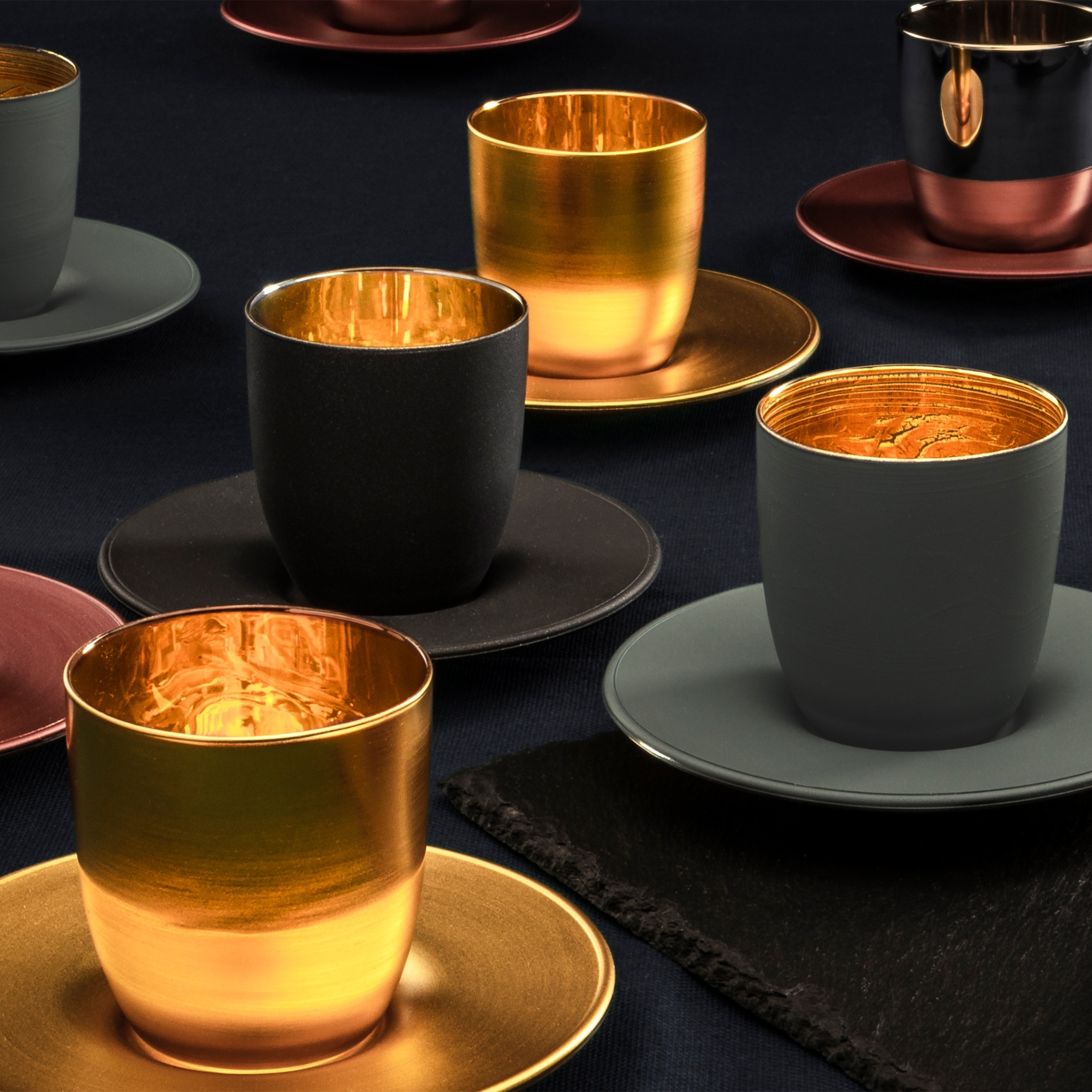 Eisch – COSMO COLLECT espresso set, gold
