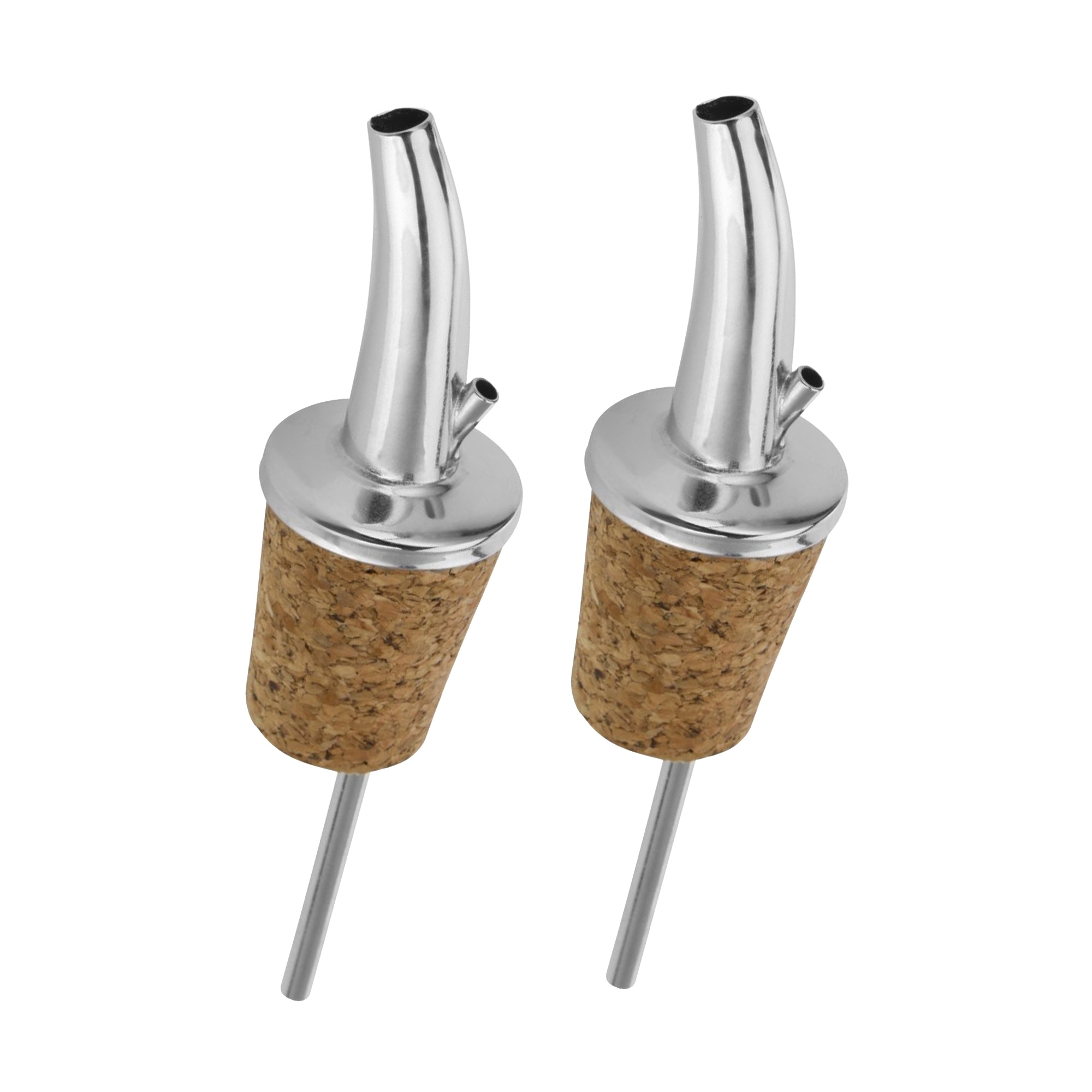 Westmark - 2 Free flow pourers »Classic Gastro«, short, natural cork