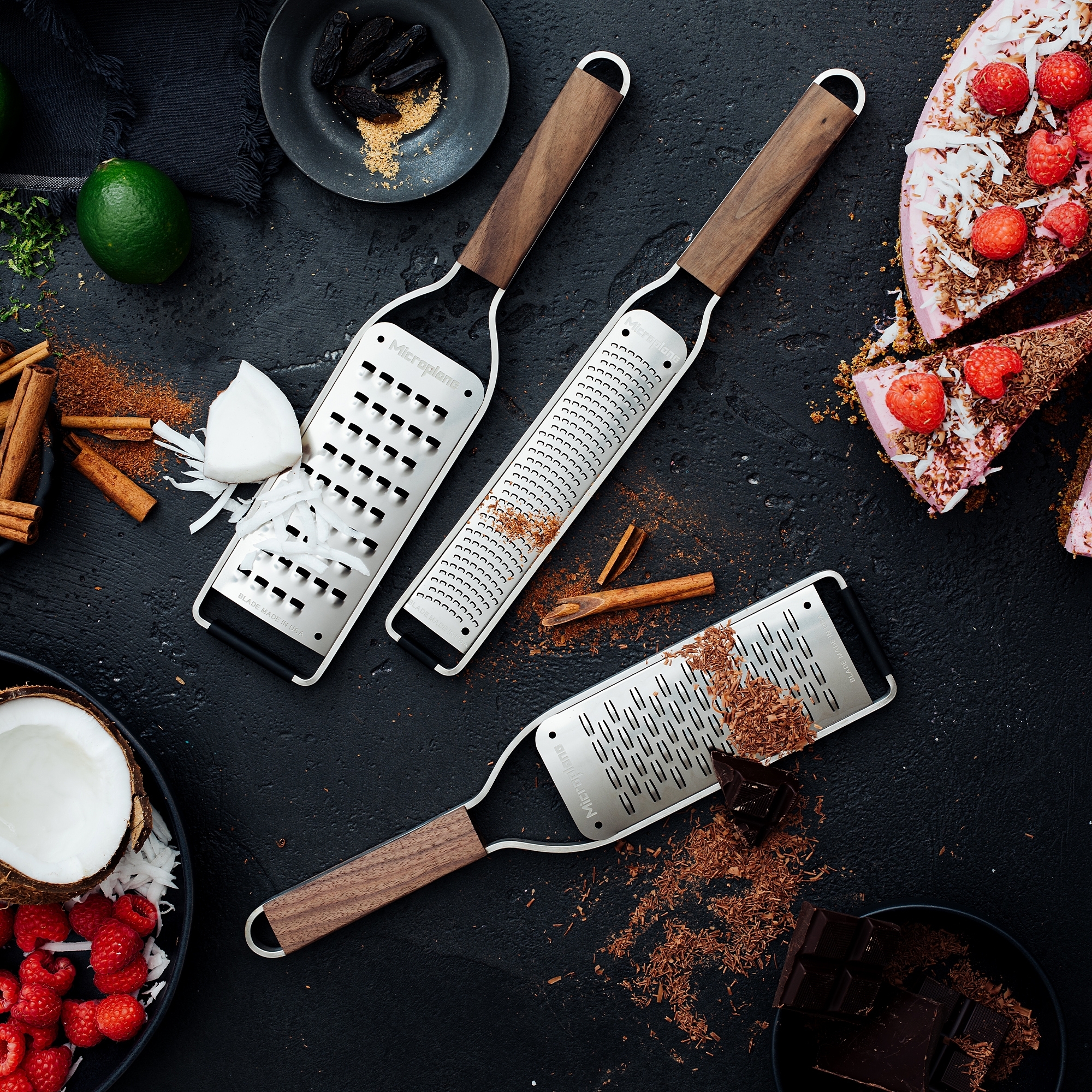 Microplane - Master Reiben 3er Set | Zester - Extra-Grob - 2 Wege Microplane - Master Reiben 3er Set | Zester - Extra-Grob - 2 Wege