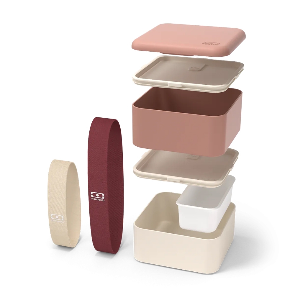 monbento - Square Bento Box pink moka