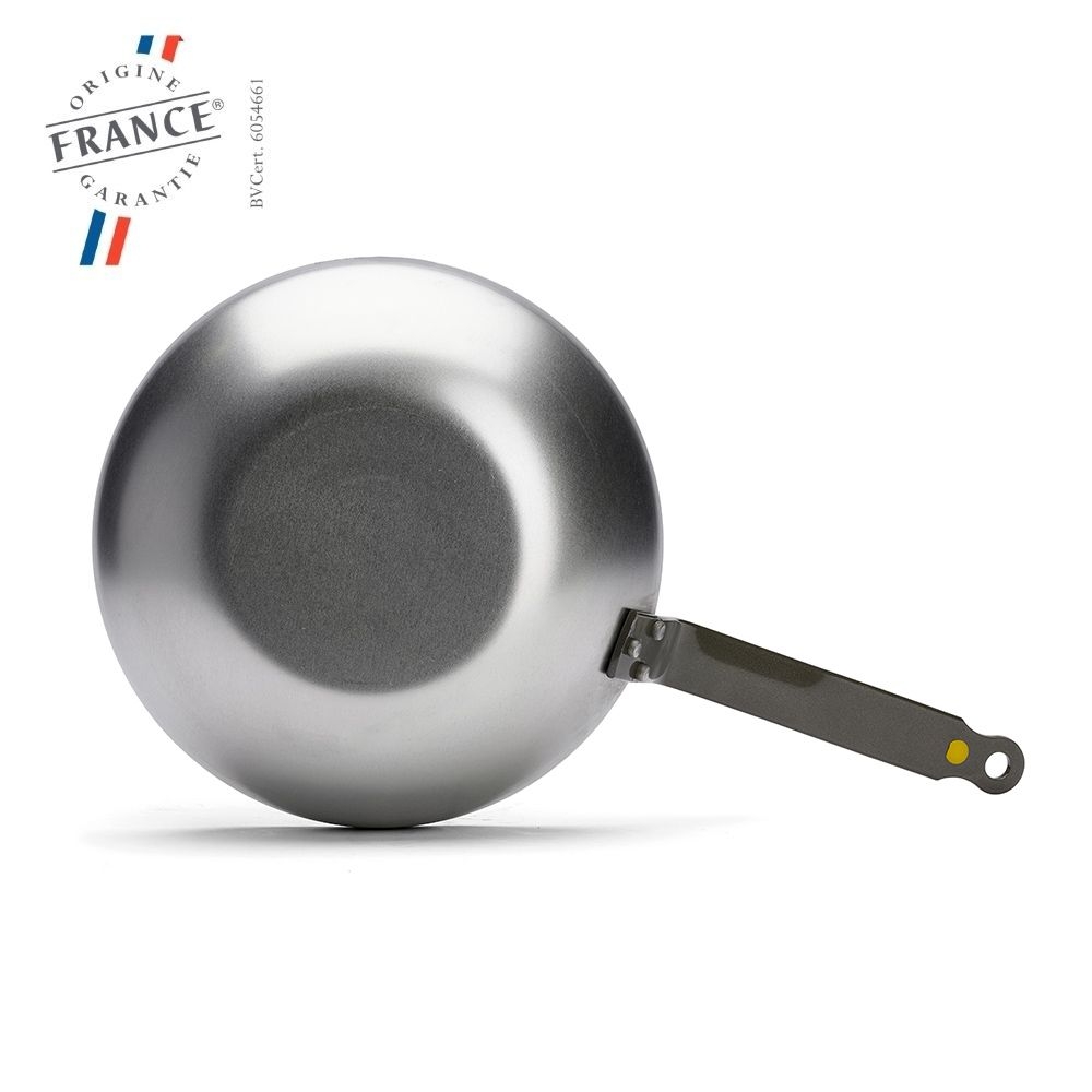 de Buyer - Mineral B - Curved steel wok with handle - 28 cm de Buyer - Mineral B - Curved steel wok with handle - 28 cm