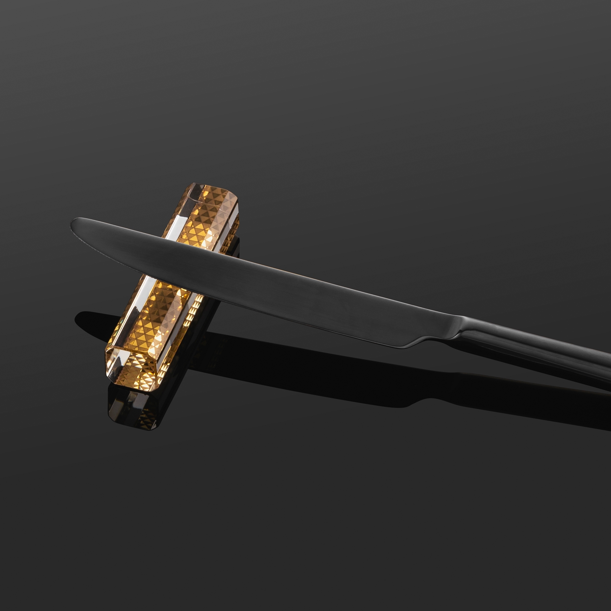 Eisch - Set of 2 knife rests AUREA, gold