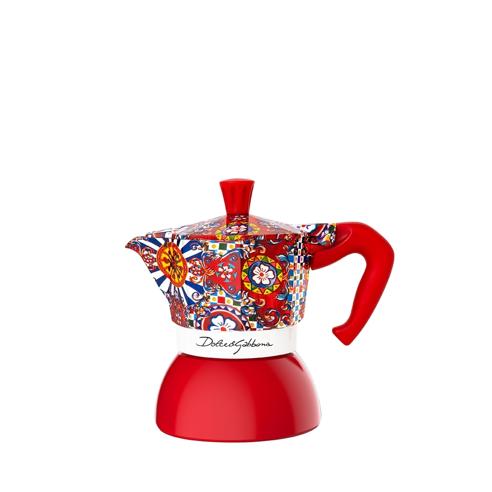Bialetti - Moka Induktion Espressokocher 2 Tassen - Dolce & Gabbana Carretto Siciliano