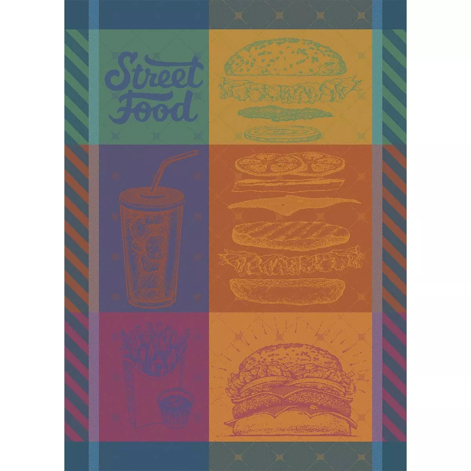Garnier-Thiebaut Geschirrtuch - Street Food USA Gourmand Garnier-Thiebaut Geschirrtuch - Street Food USA Gourmand