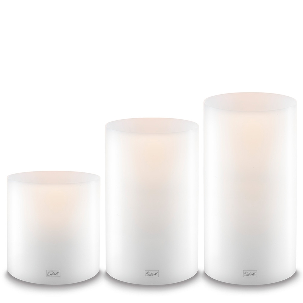 Qult Farluce Inside - Tealight Candle Holder white - Ø 12 cm H 10 cm - set of 4