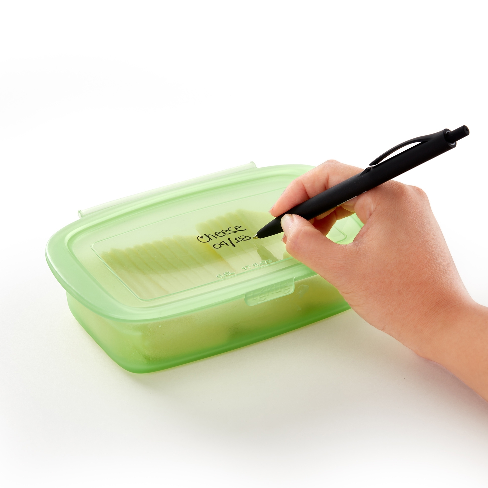 Lékué - Silicone storage containers, set of 3, green