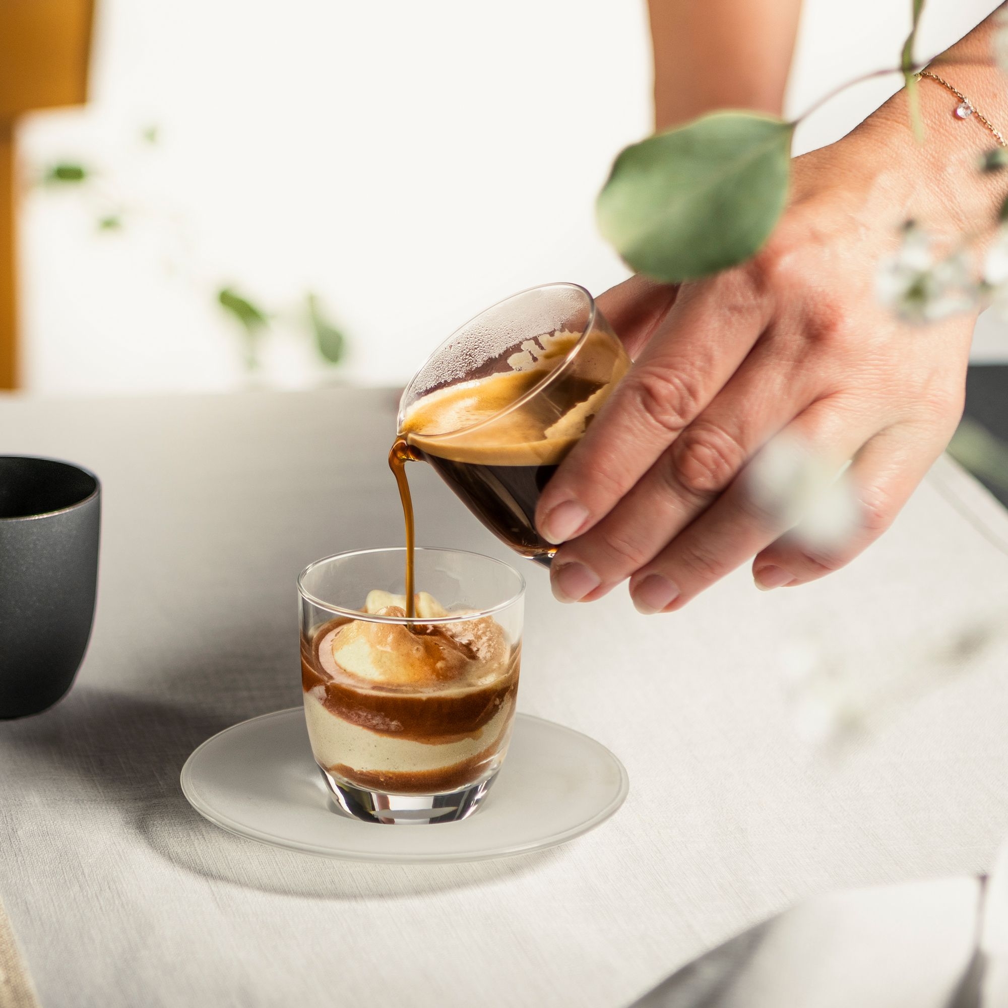 Eisch - Affogato Set - Glass with small jug