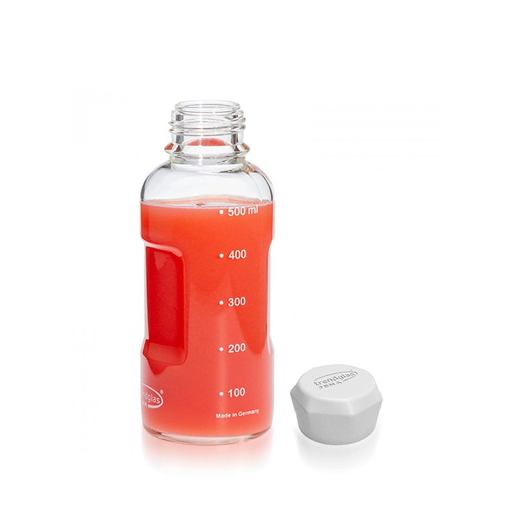 Trendglas Jena - BLUE OCEAN - Trinkflasche 500 ml, weiß