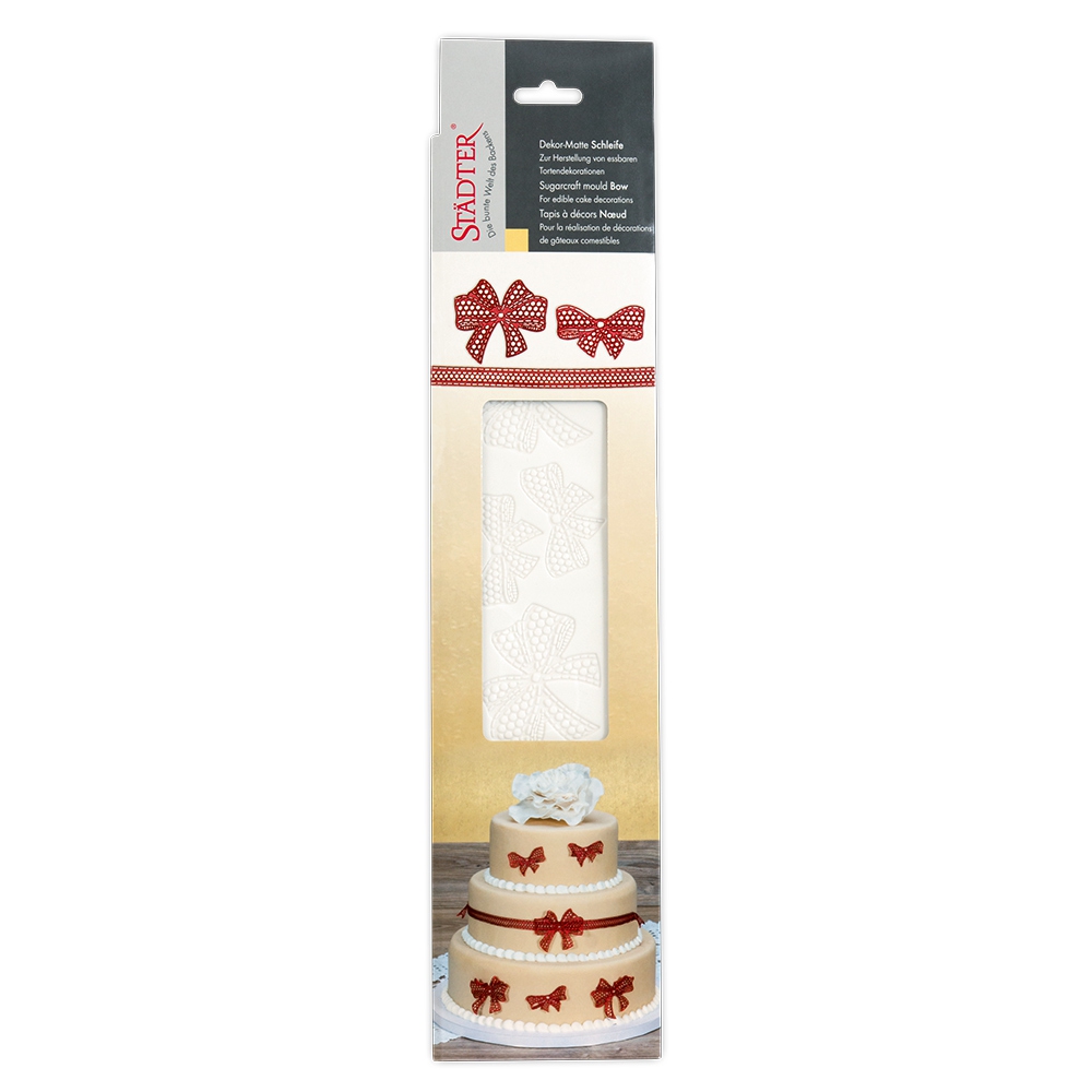 Städter - Cake lace mould Ribbon - 39,5 x 8 cm -  Silicone