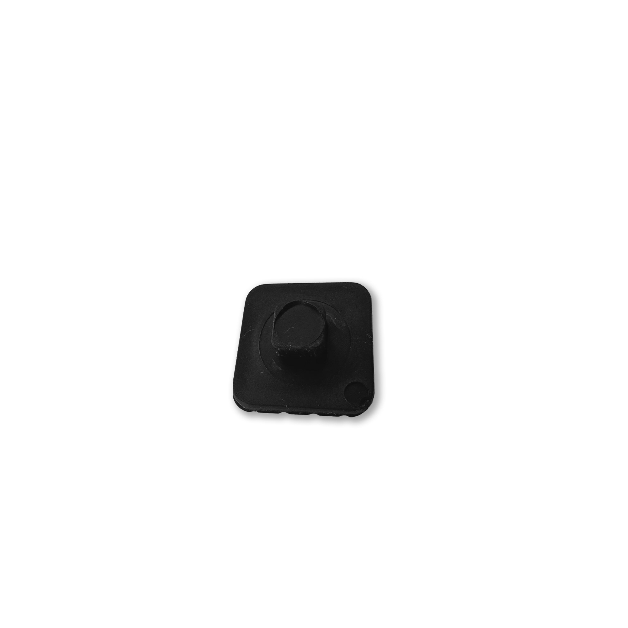 Small black square rubber bumper
