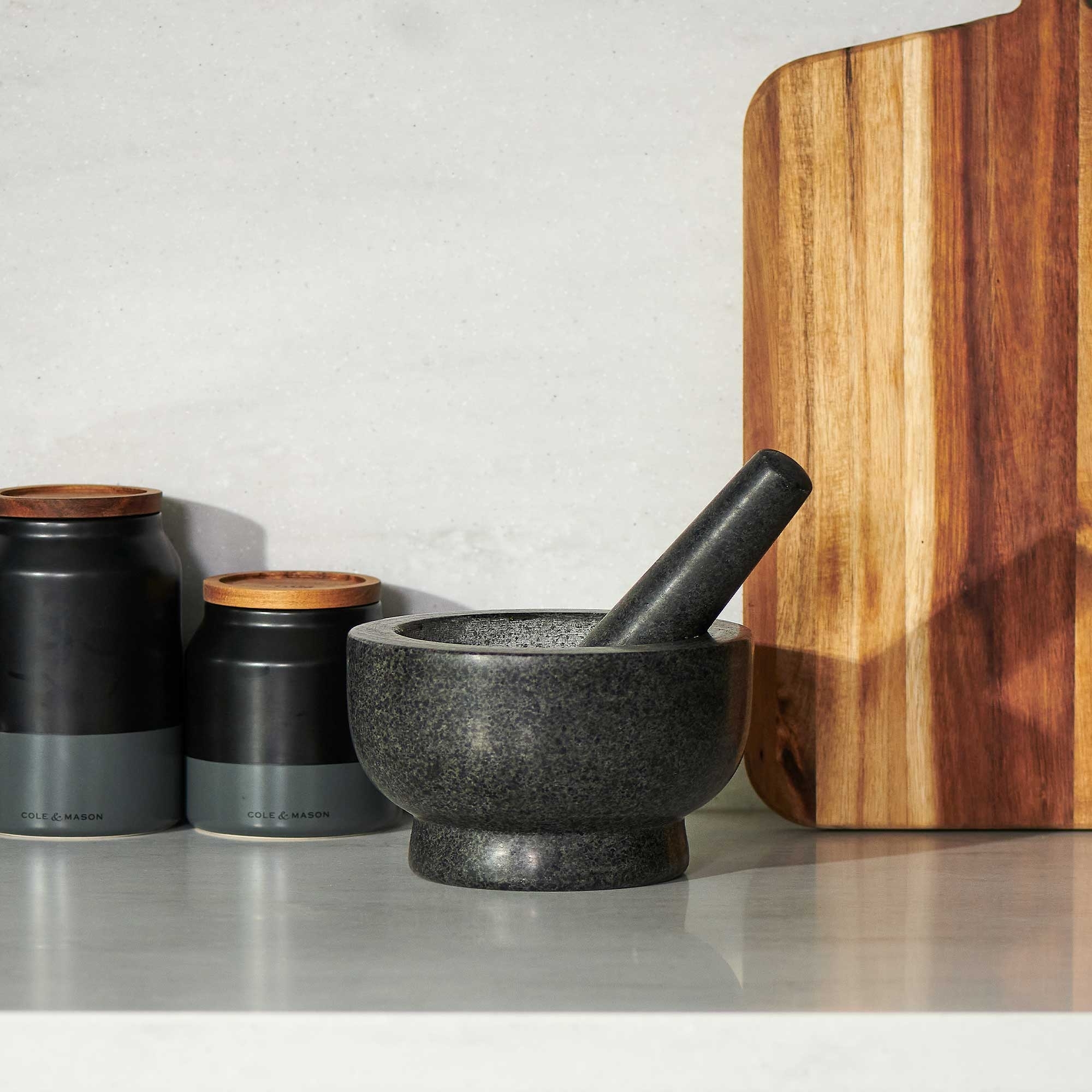 COLE & MASON - Clavering Granitstößel und Mörser - Ø 20 cm