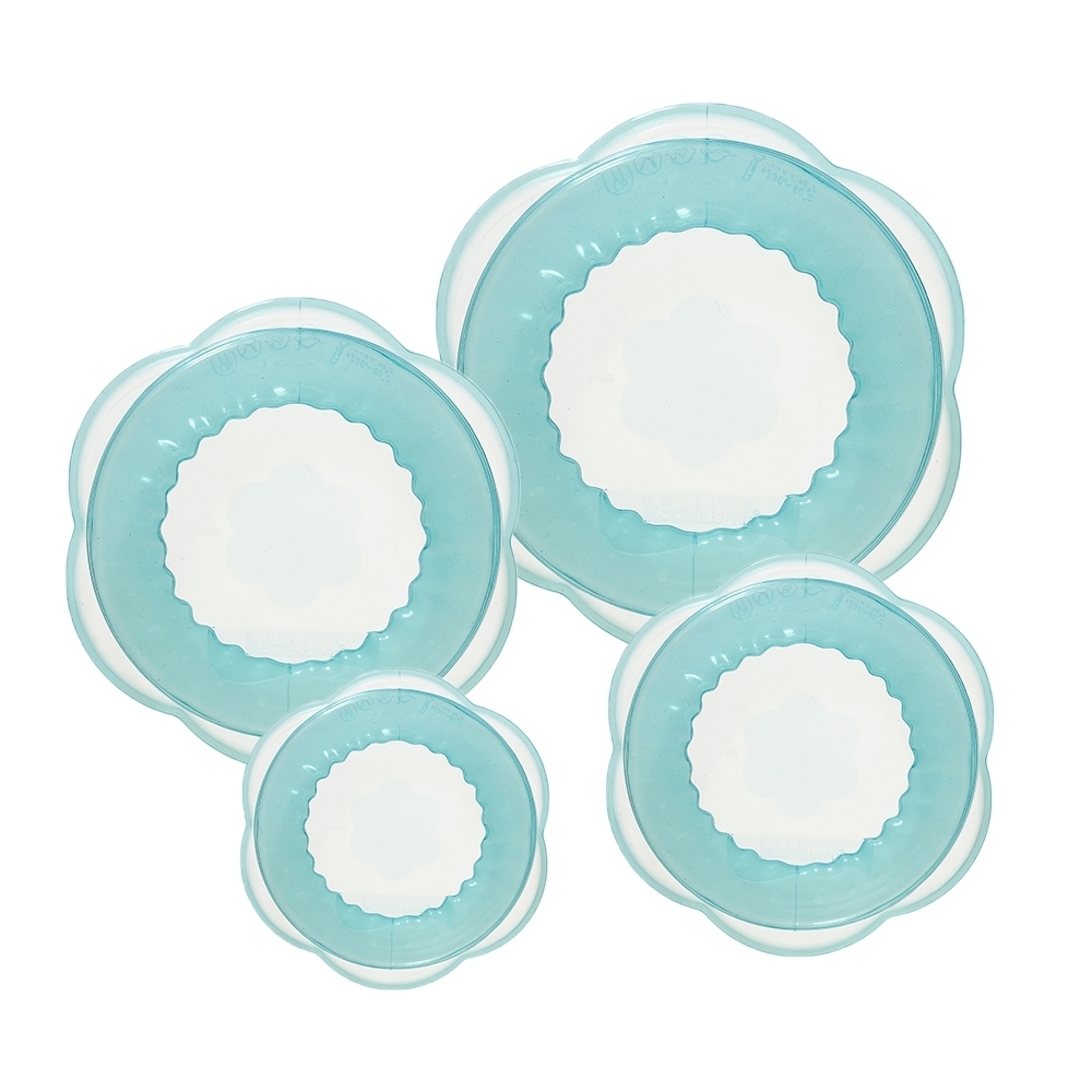 Kochblume - Stretchi - 4-tlg - 4 Größen Eisblau