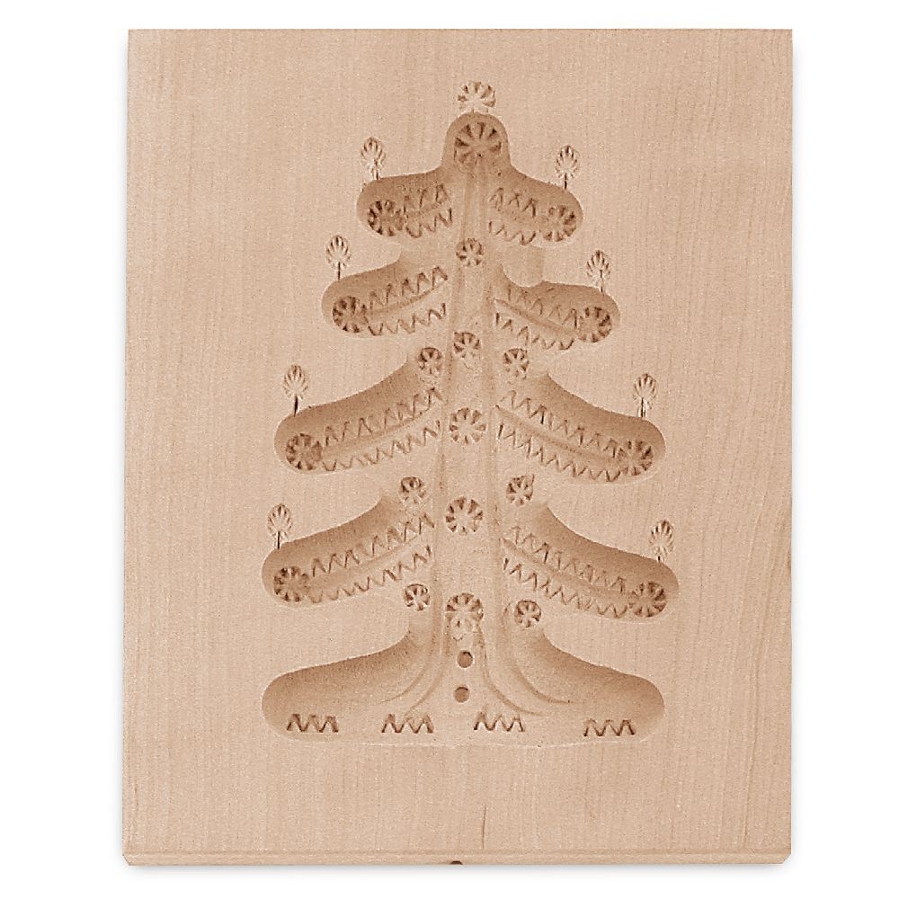 Städter - Wooden mould Fir tree / Christmas tree 9 x 12 cm