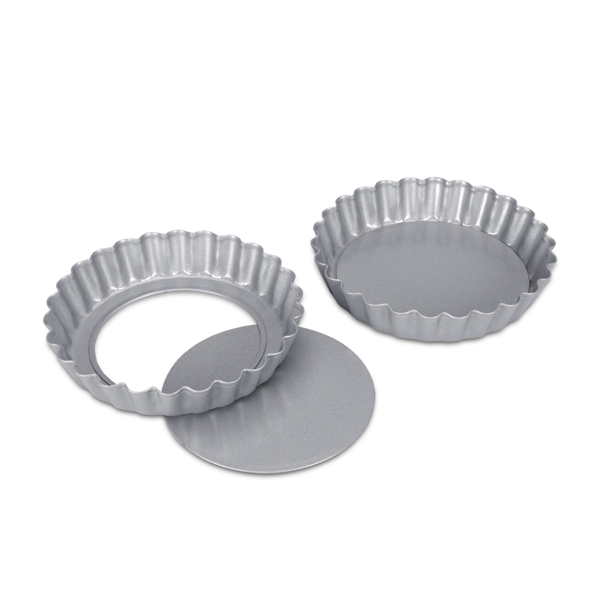 Städter - We-Love-Baking - Tart tin with lifting base - 2 pieces - ø 10,0 cm / H 1,8 cm / 115 ml Städter - We-Love-Baking - Tart tin with lifting base - 2 pieces - ø 10,0 cm / H 1,8 cm / 115 ml