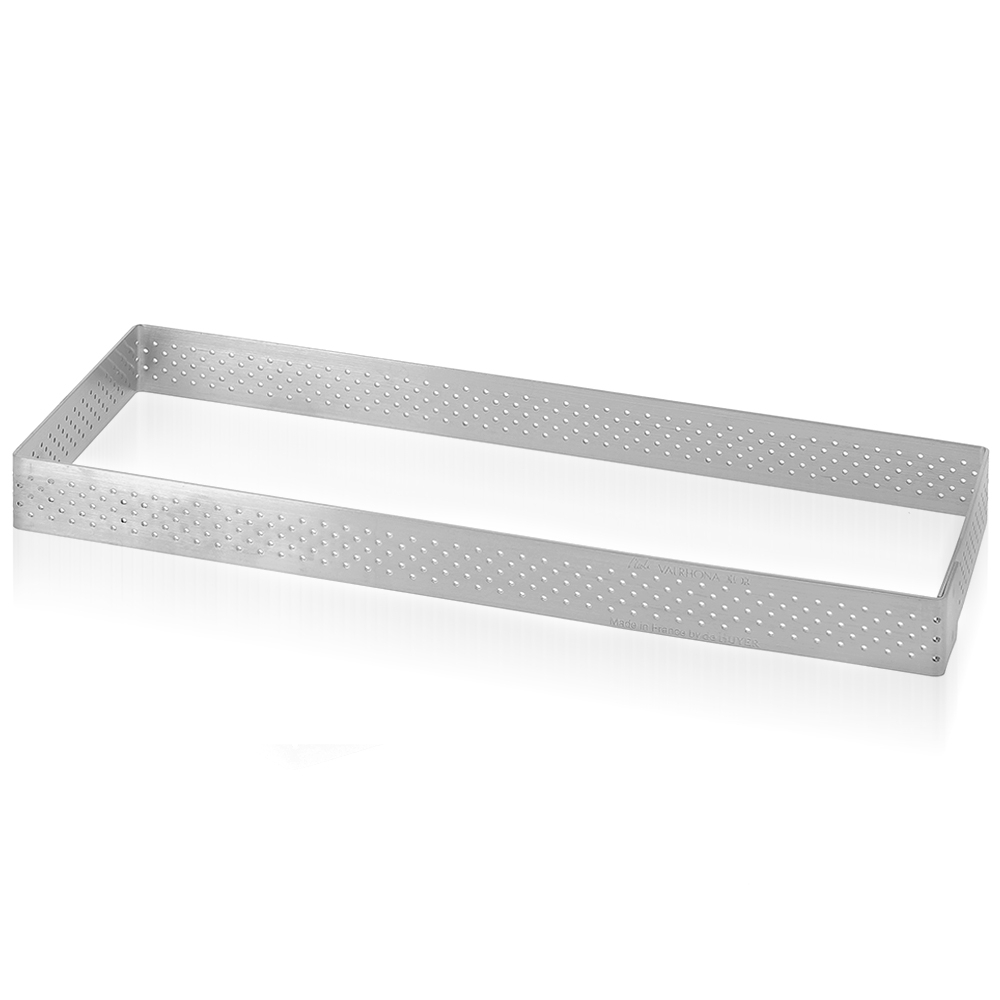 de Buyer - rechteckiger Tortenring gelocht - H 2 cm