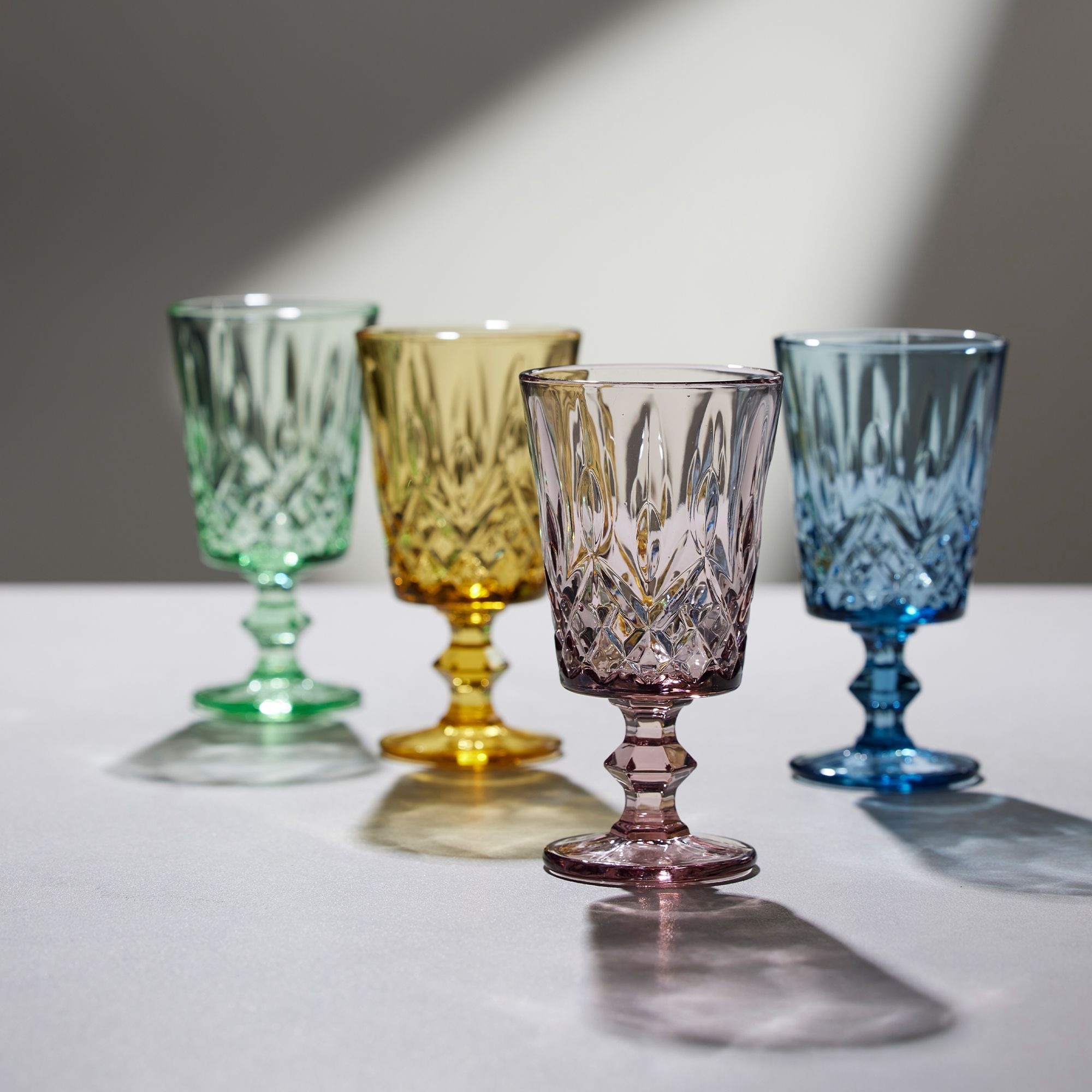 Lyngby glass -Sorrento - Wine glass - Green - 4 pcs.