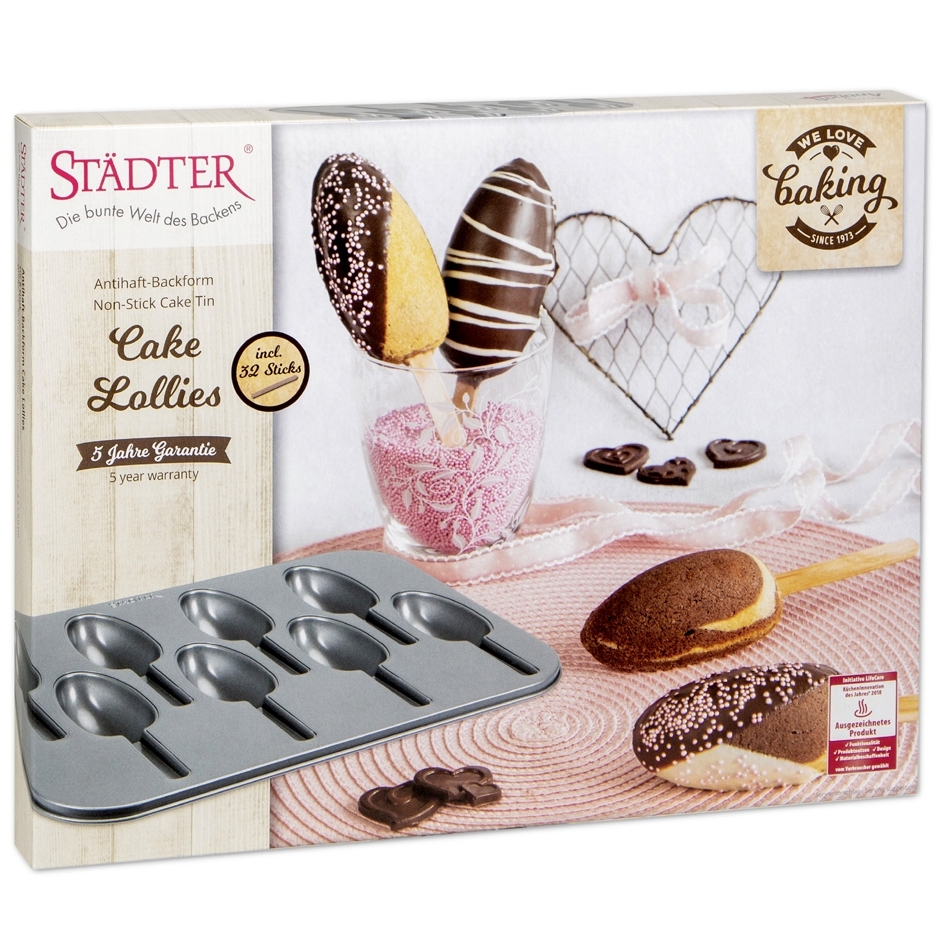 Städter - We Love Baking Cake Lollies - 35 x 27 cm Städter - We Love Baking Cake Lollies - 35 x 27 cm