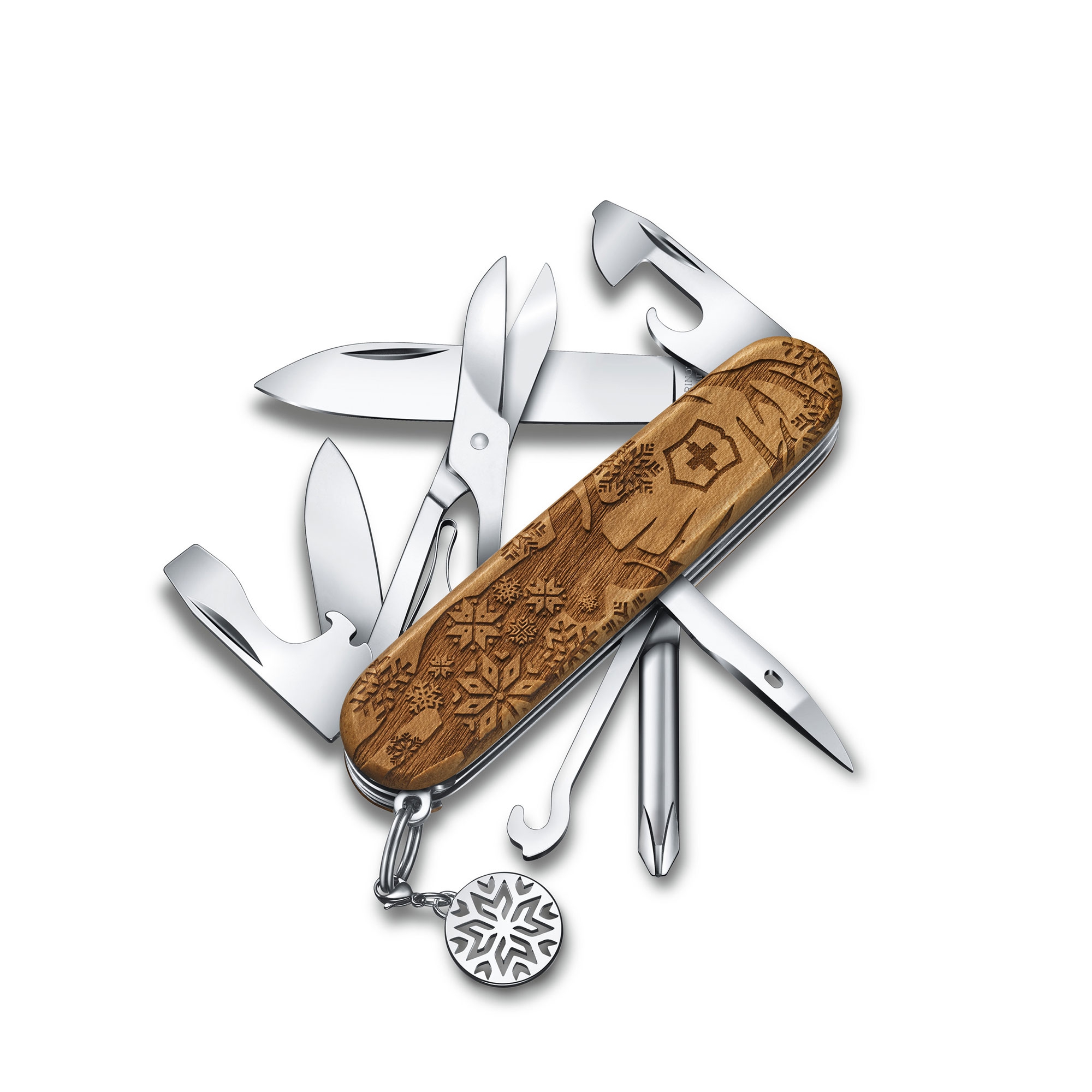 Victorinox - Pocket knife Super Tinker Wood, 91 mm, Winter Magic Limited Edition