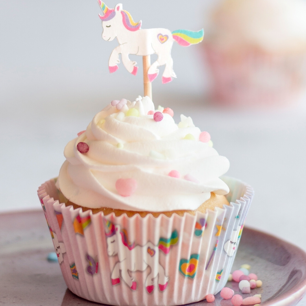 Stadter - paper baking mold - 50 pieces - unicorn - ø 50 x 30 mm Stadter - paper baking mold - 50 pieces - unicorn - ø 50 x 30 mm