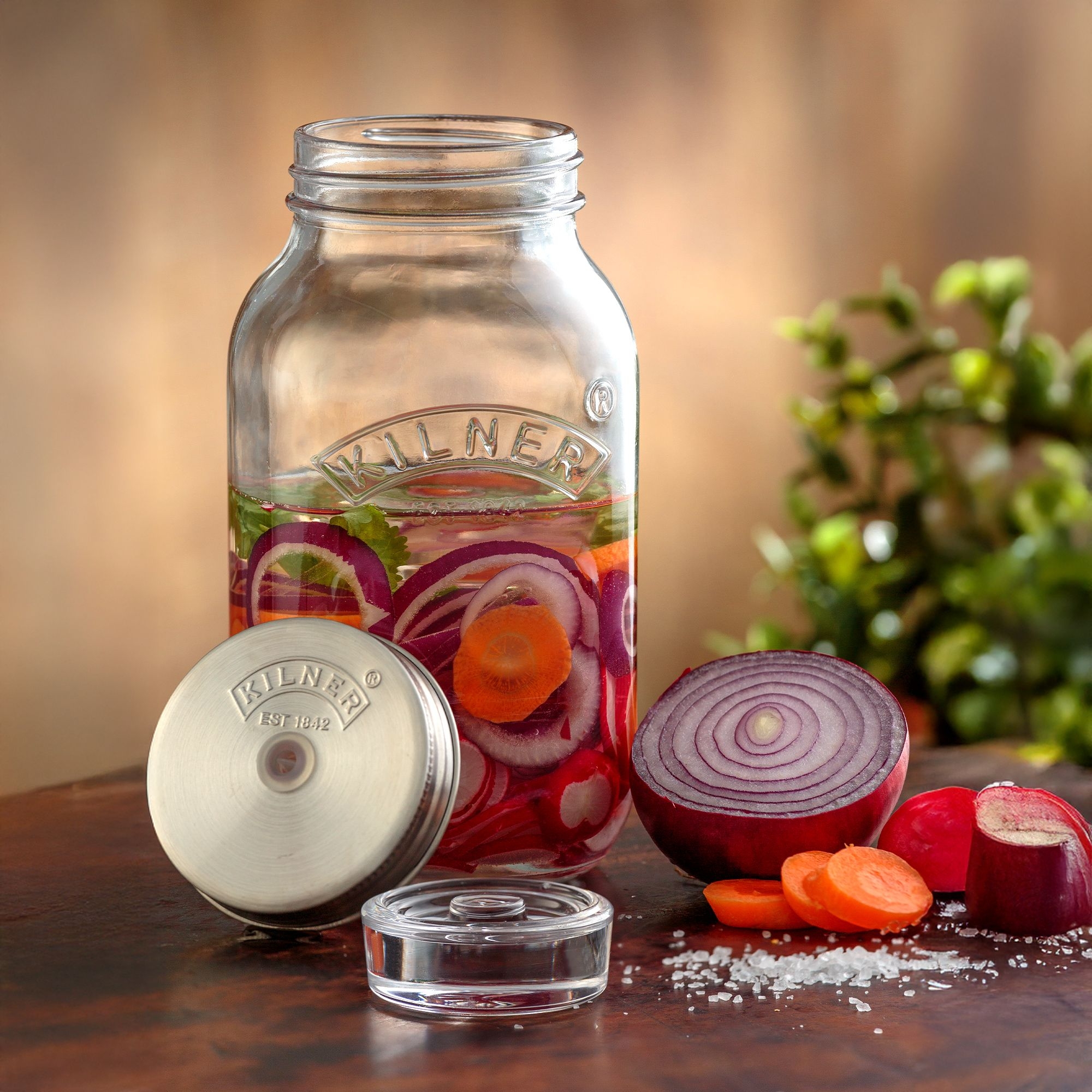 Kilner - Fermentation Jars - 1 Liter - Lid with Silicone Valve