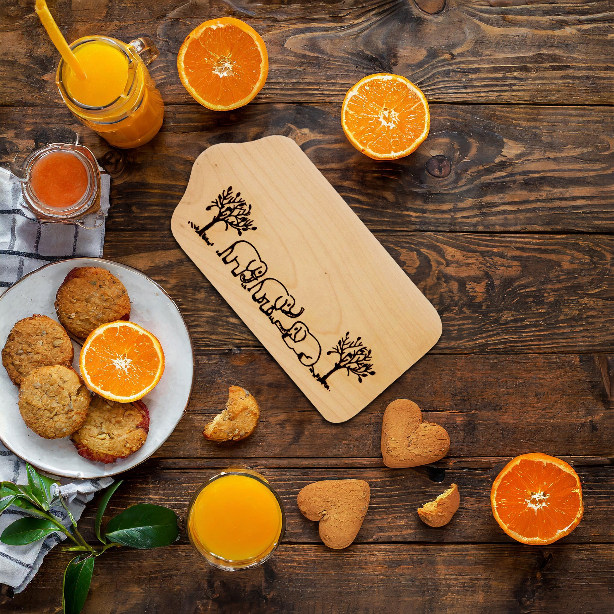 Culinaris - Breakfast board - maple wood - elephant