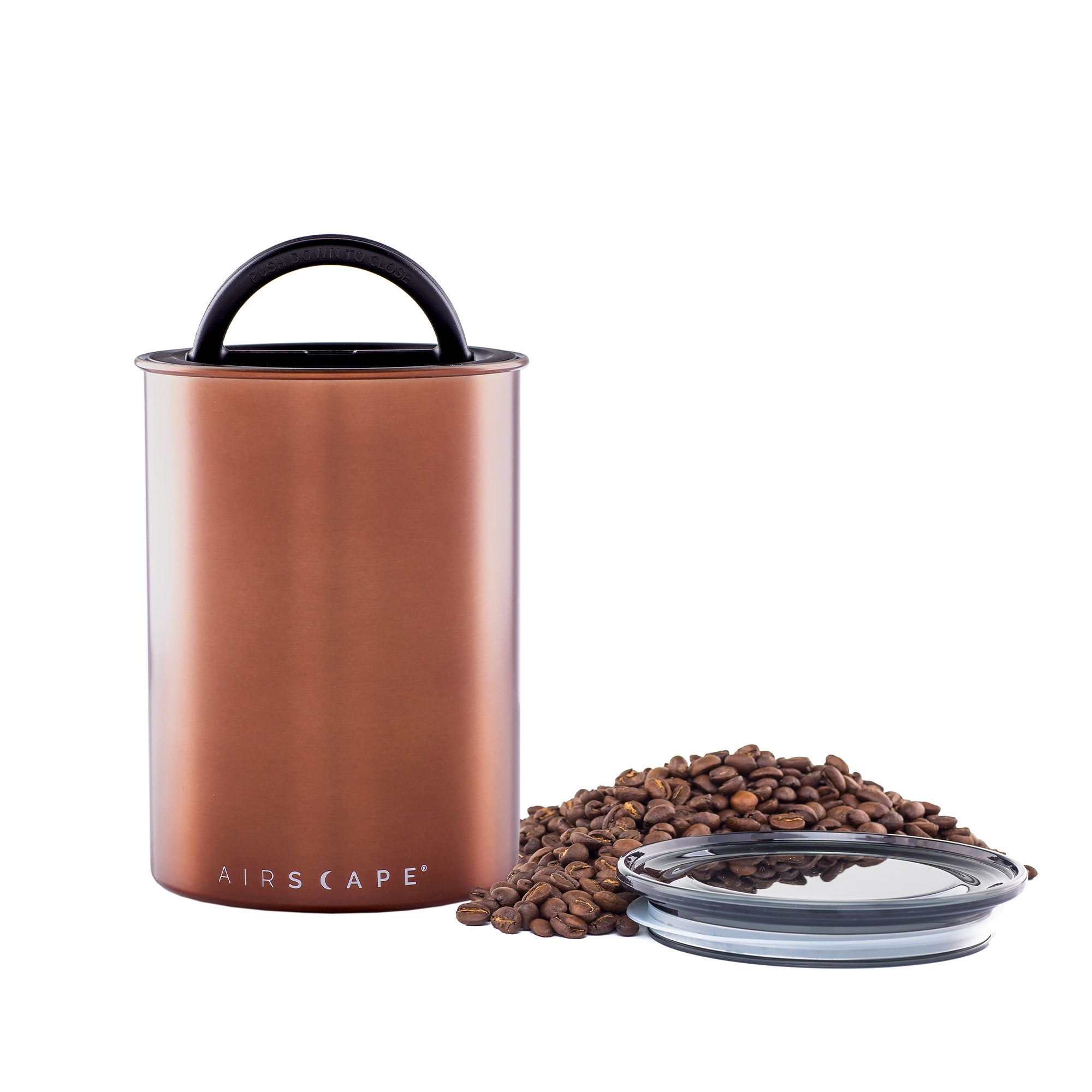 Airscape® - Stainless Steel Aroma Container, medium, brushed copper