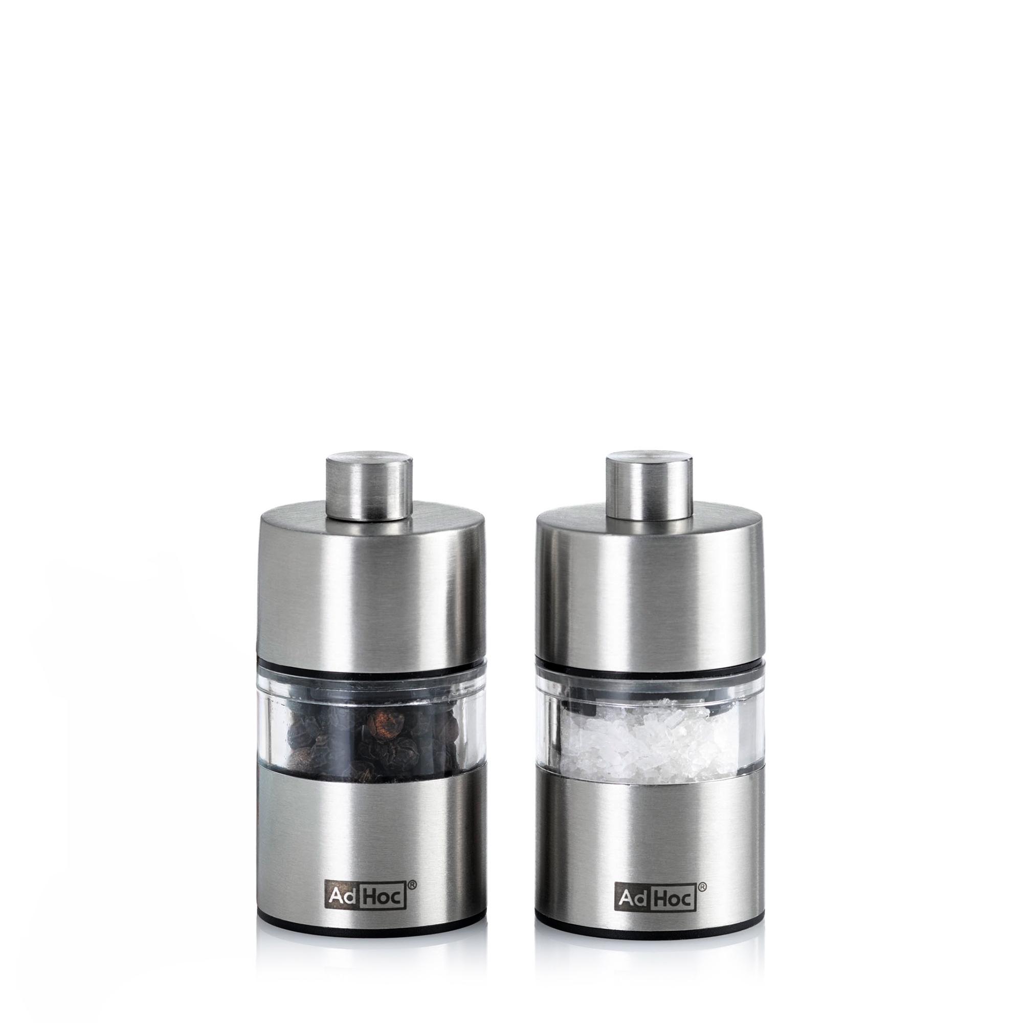 AdHoc Mini Pfeffer- oder Salzmühle MINIMILL Set aus Edelstah