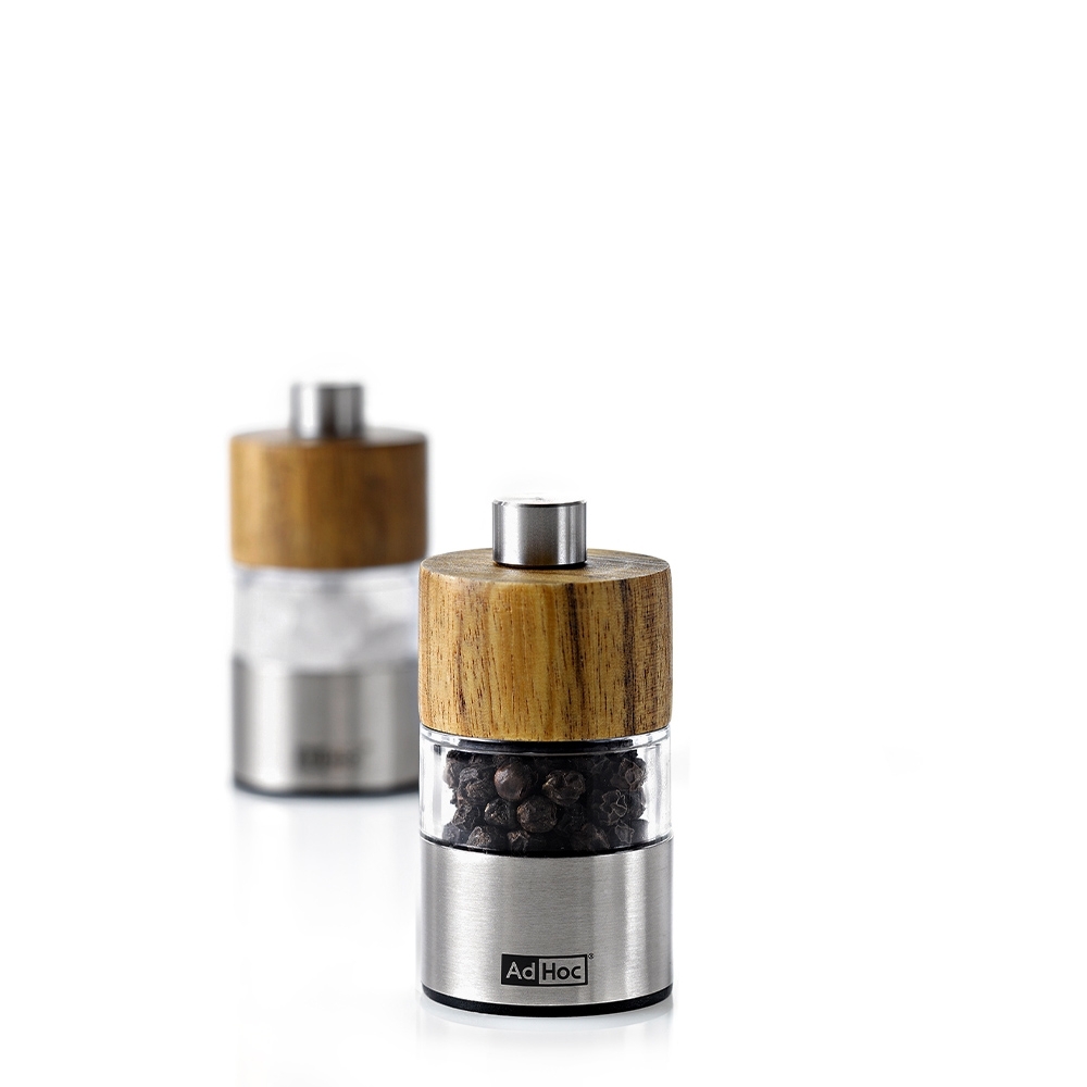 ADHOC pepper or salt mill DAVID with acacia wood