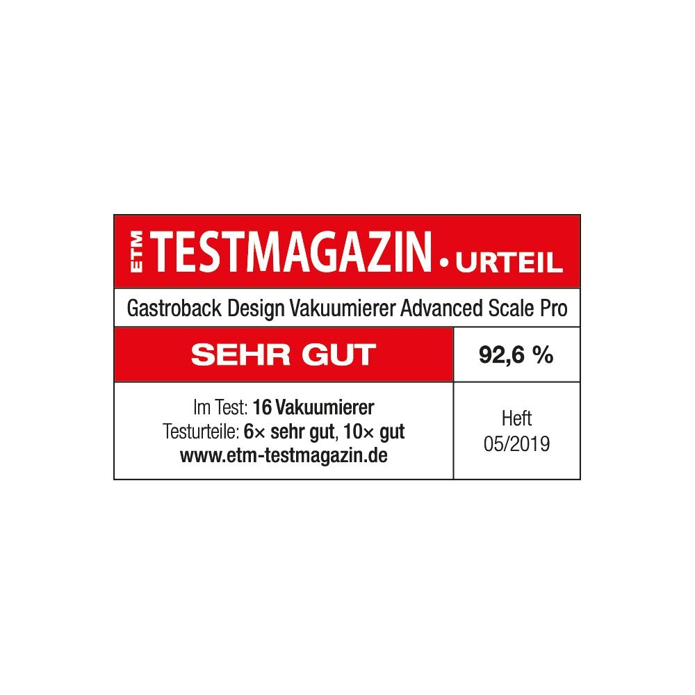 Gastroback - Design Vakuumierer Advanced Scale Pro Gastroback - Design Vakuumierer Advanced Scale Pro