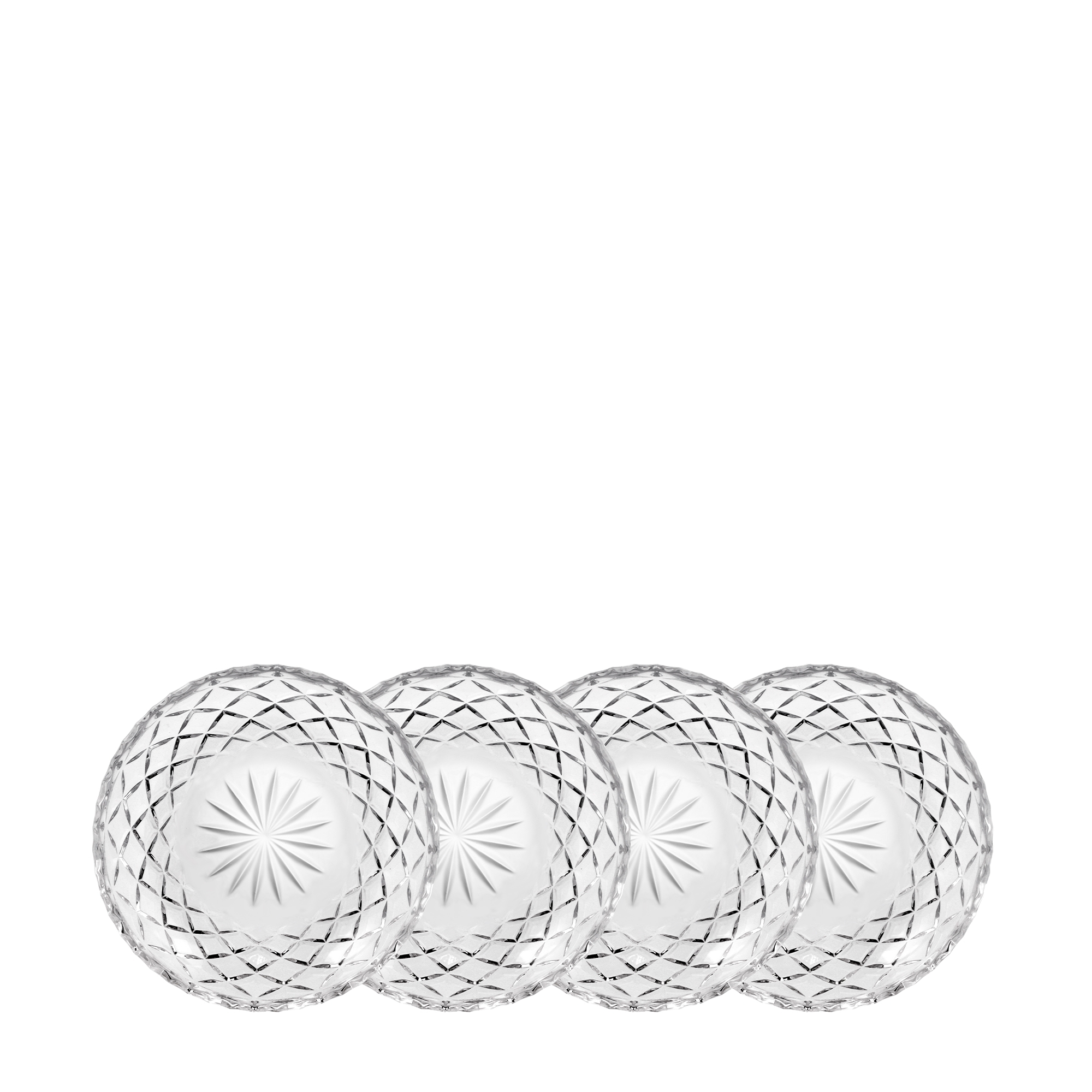 Lyngby Glas -Sorrento - Teller 16 cm - Klar - 6 Stck.