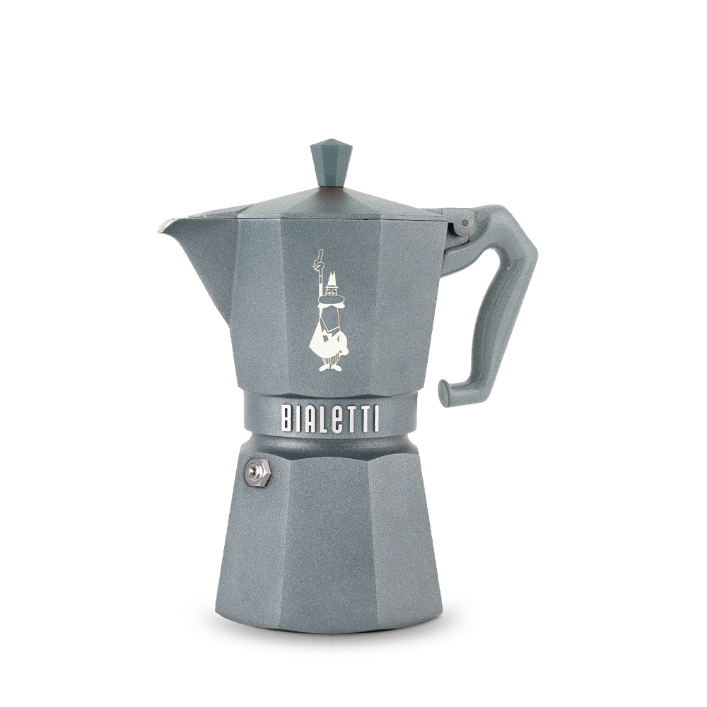 Bialetti - Espressokocher Moka Express Exclusive Induktion, 6 Tassen - grau
