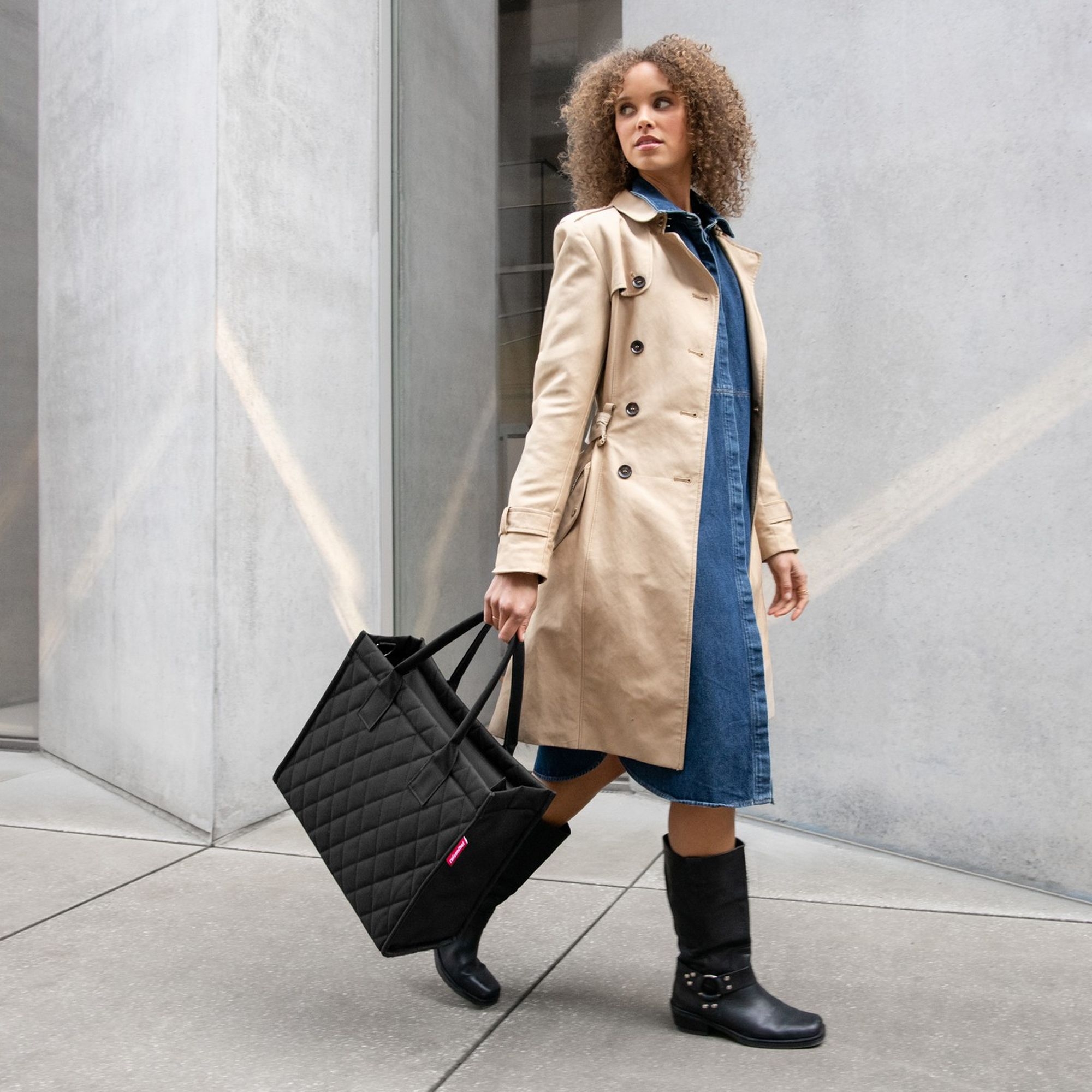 reisenthel - daily shopper business - rhombus black