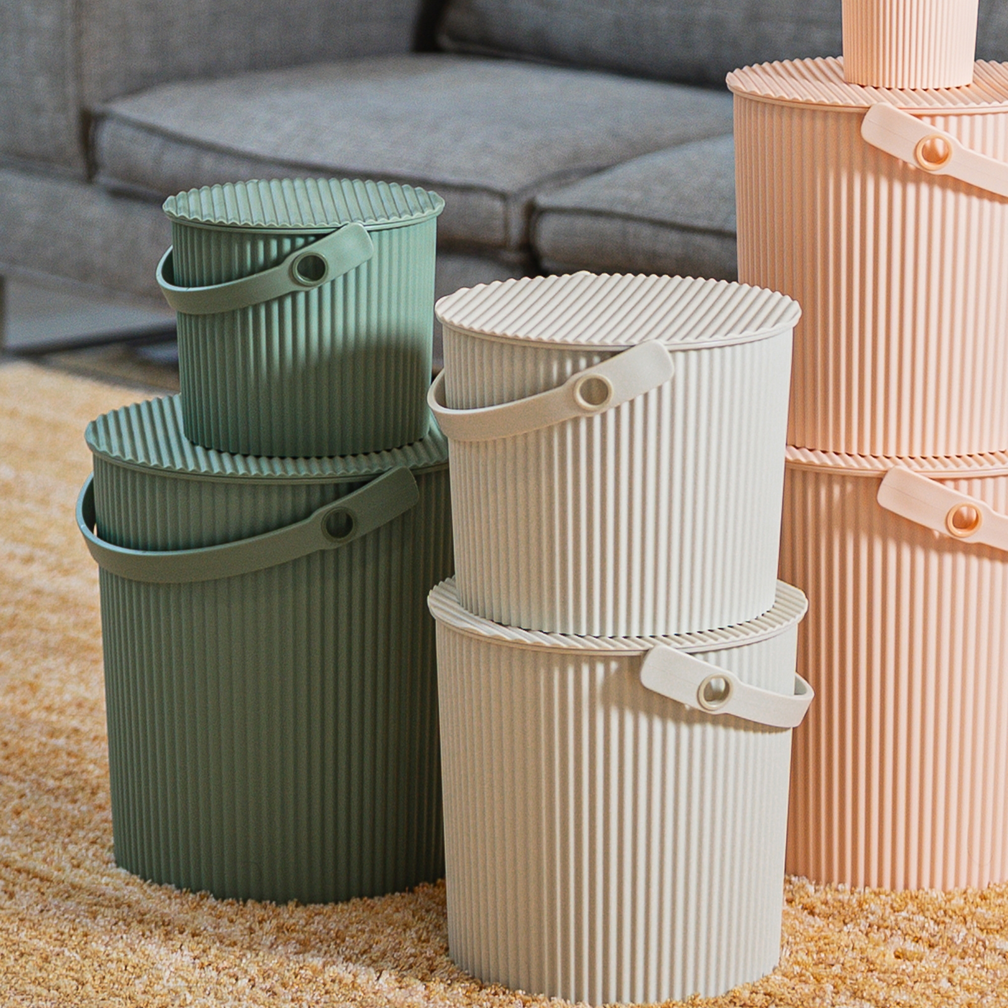 Hachiman - Mini Bucket  4 L Omnioutil S | Pale Pink