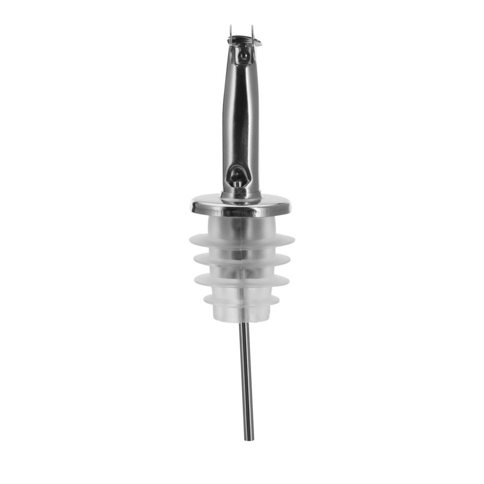 Westmark - 2 Free flow pourers »Inox Gastro«, silicone cork, metal flap