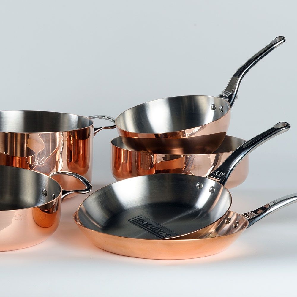de Buyer - Copper Wok with brass handle 32 cm de Buyer - Copper Wok with brass handle 32 cm