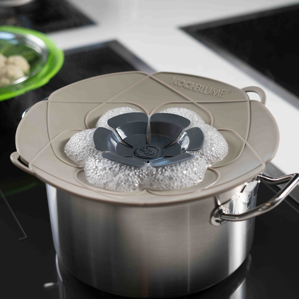 Kochblume - Überkochschutz S 22cm, türkis