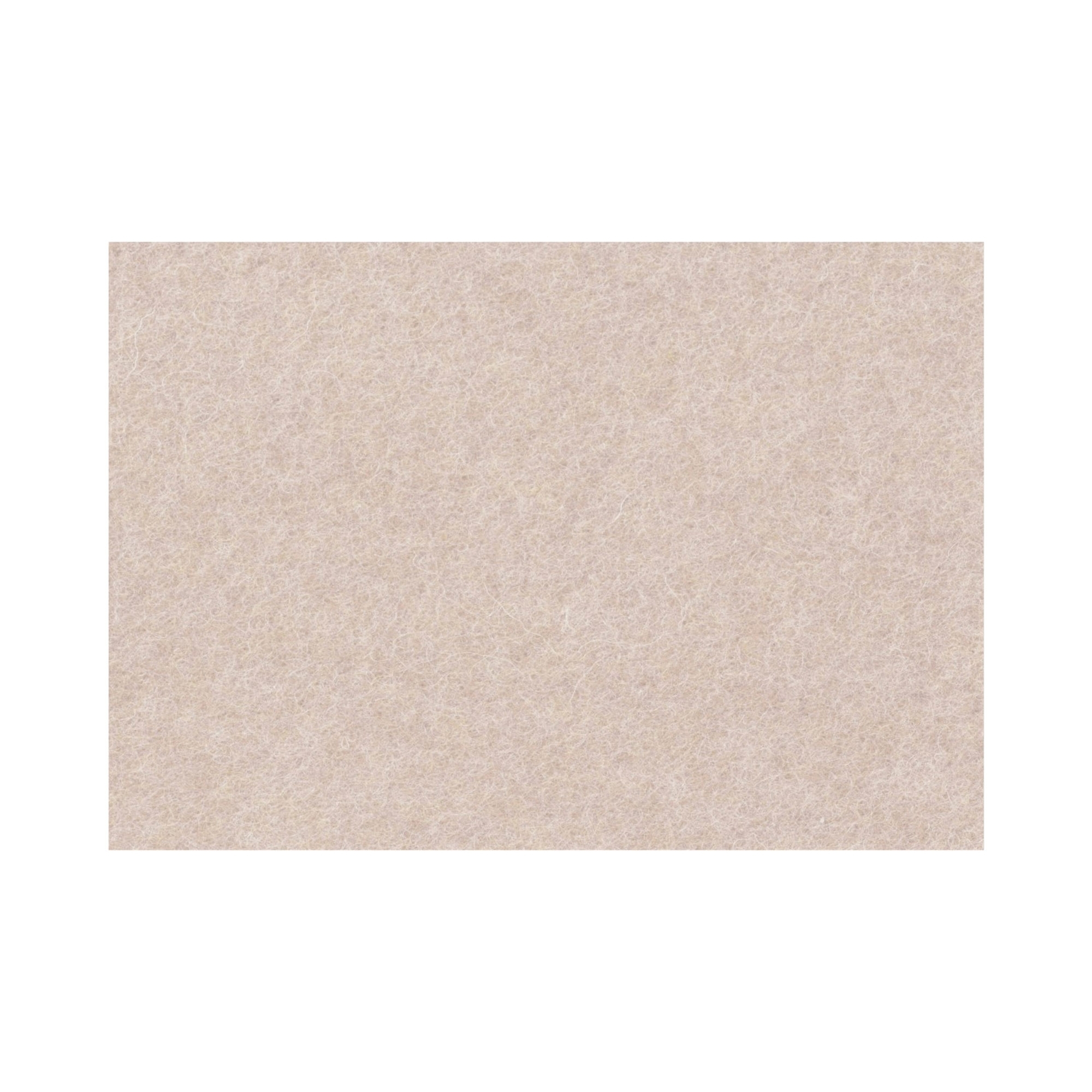 Rechteckige beige Filzplatte