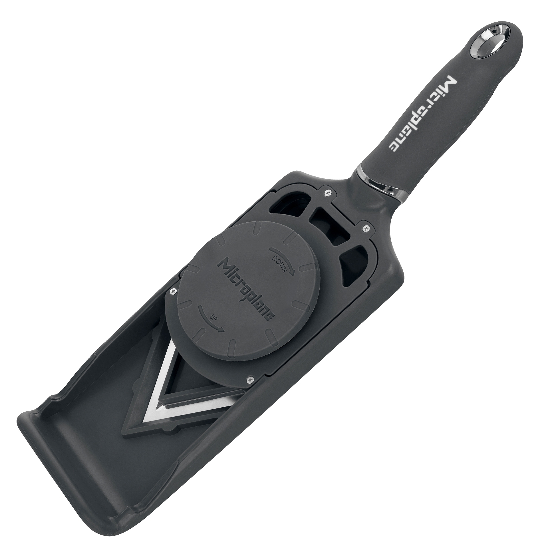 Microplane - Adjustable Slicer with V-Blade PureCut | Dark Grey
