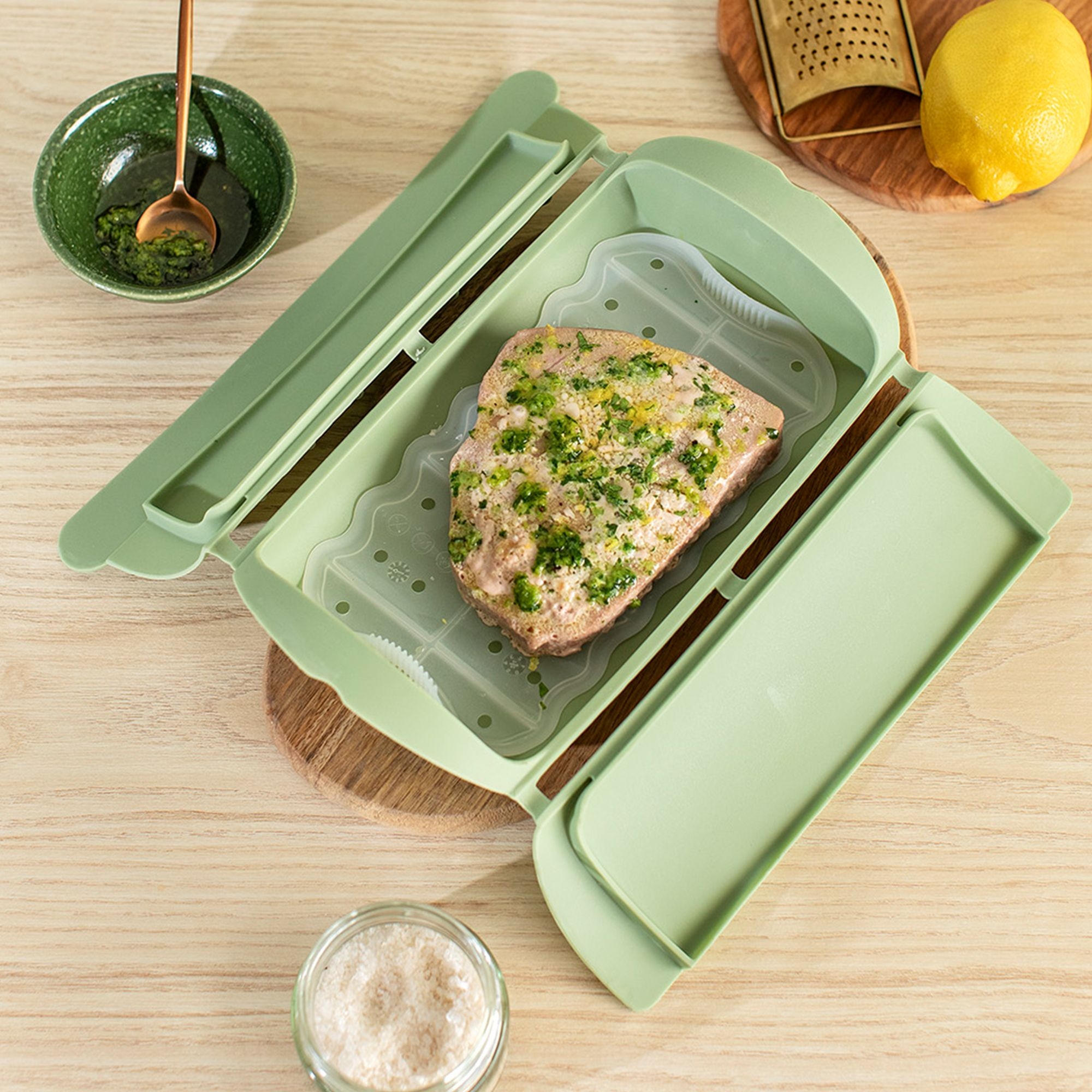 Lékué – Steamer with tray, 1–2 portions